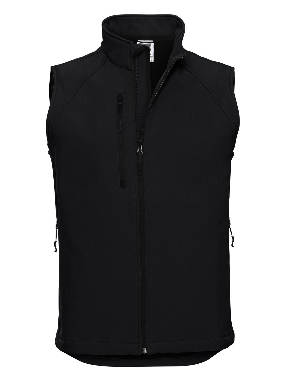Softshell Gilet Herren – Russell – Farbe Schwarz – individuell veredelbar