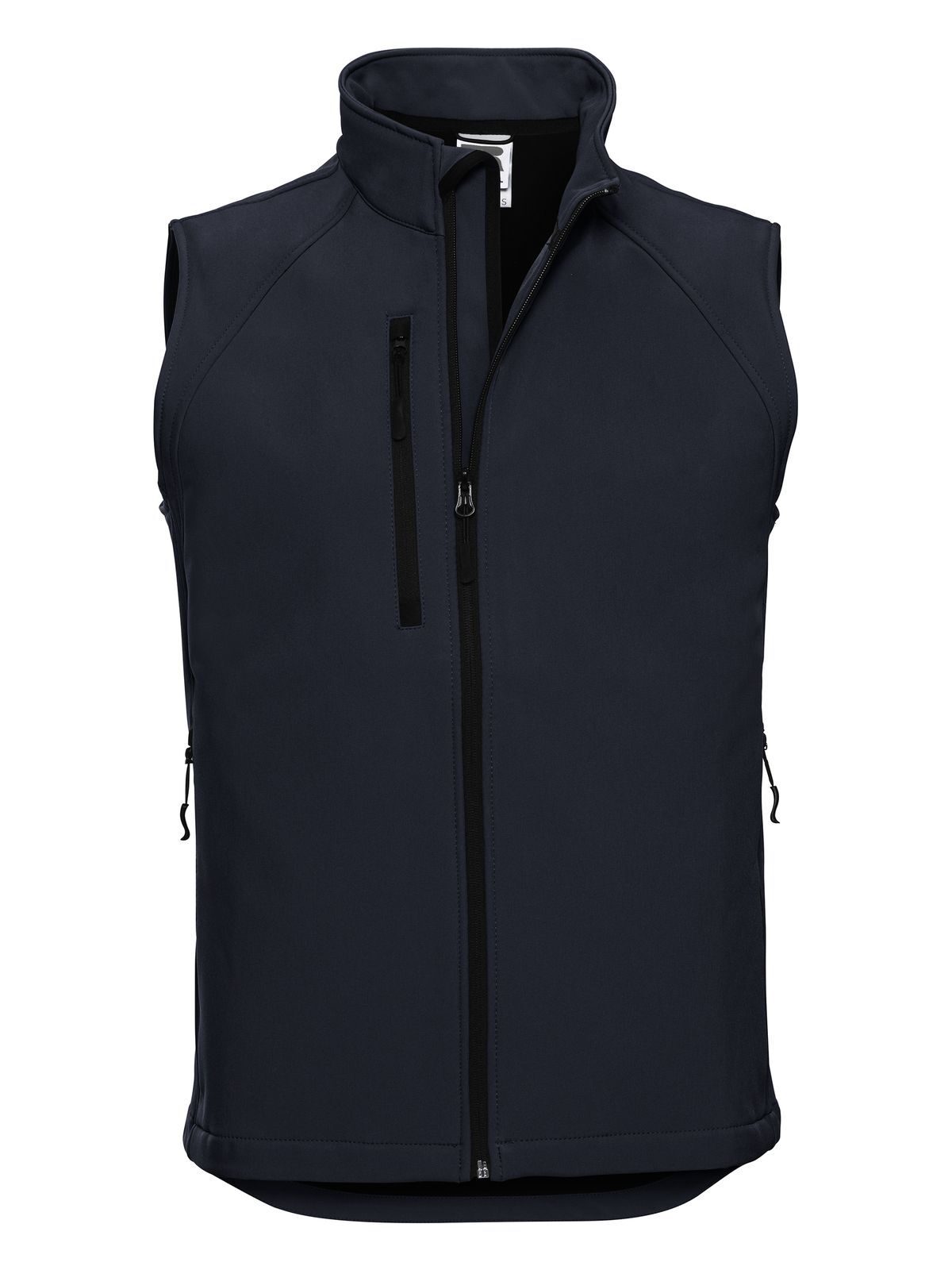 Softshell Gilet Herren – Russell – Farbe french navy – individuell veredelbar