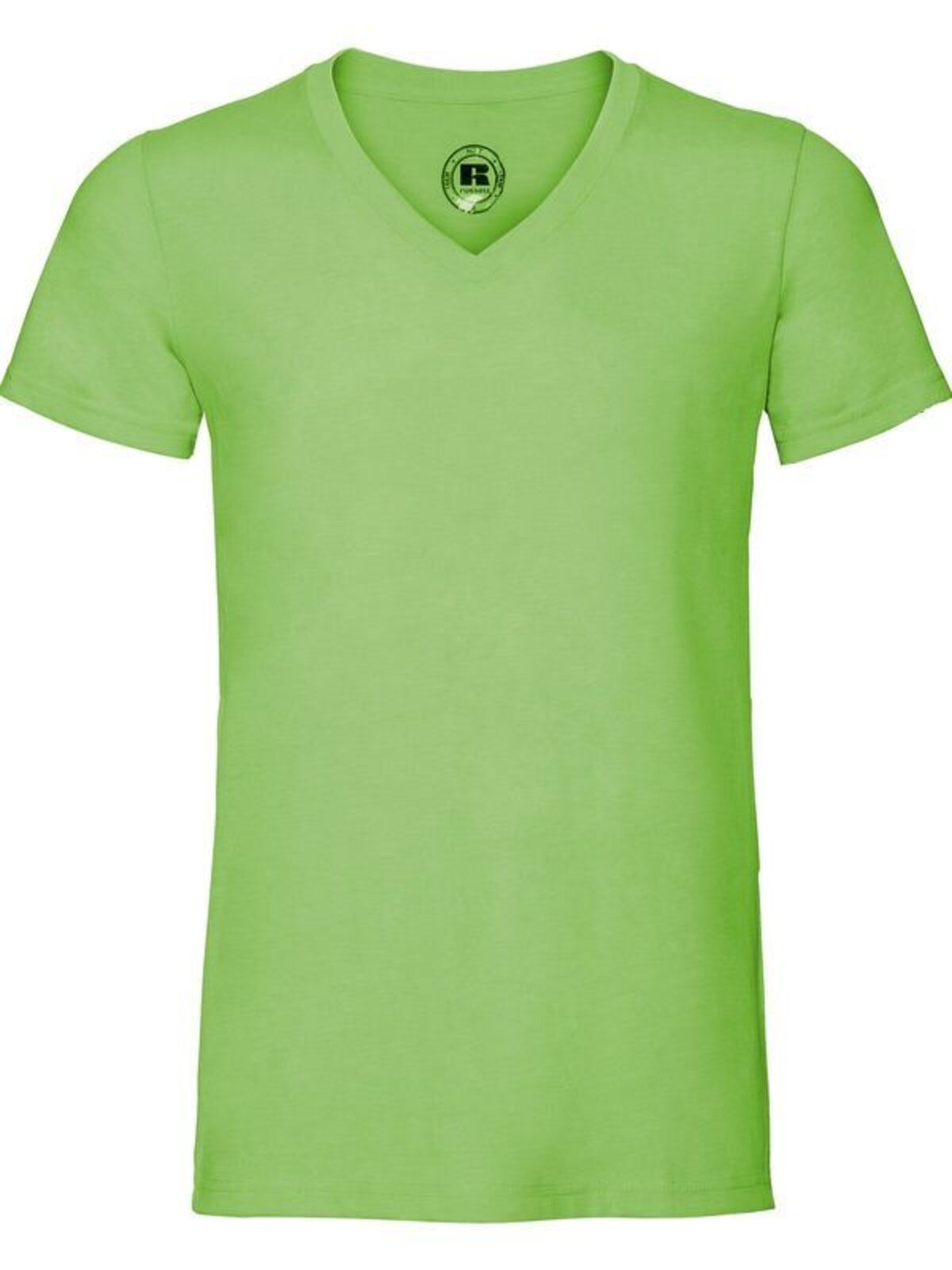 V-Neck HD T Herren T-Shirt – Russell – Farbe green marl – individuell veredelbar