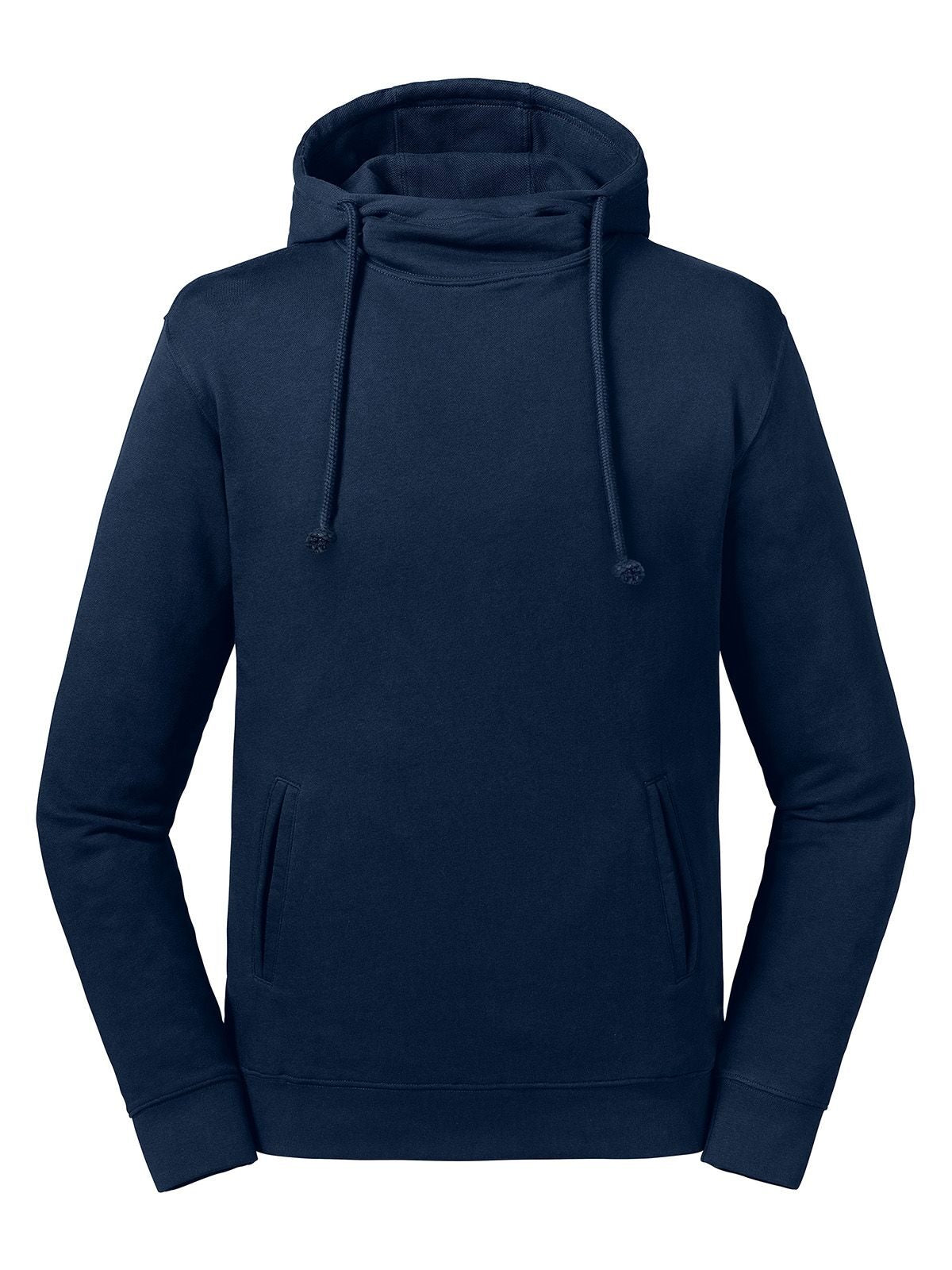 Pure Organic High Collar Hooded Sweat Sweatshirt / Hoodie – Russell – Farbe french navy – individuell veredelbar
