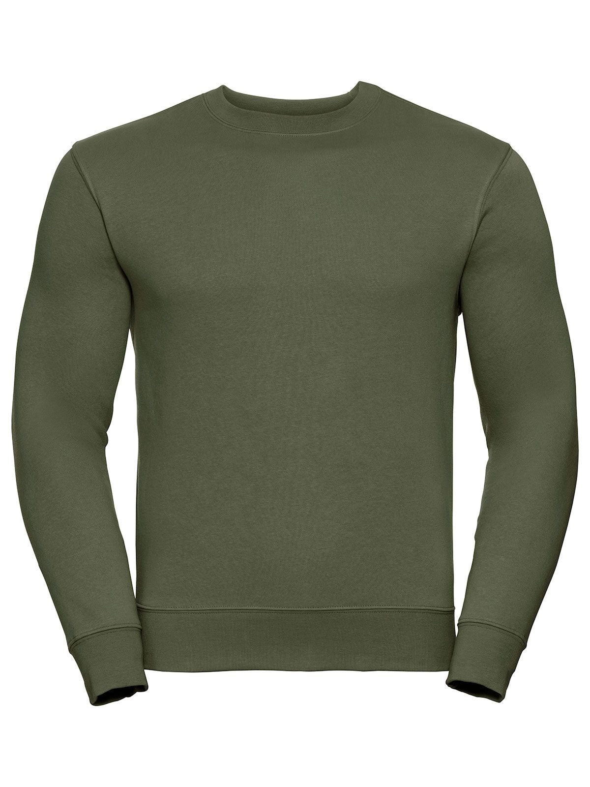 Adults' Authentic Sweat Herren Sweatshirt / Hoodie – Russell – Farbe Olive – individuell veredelbar