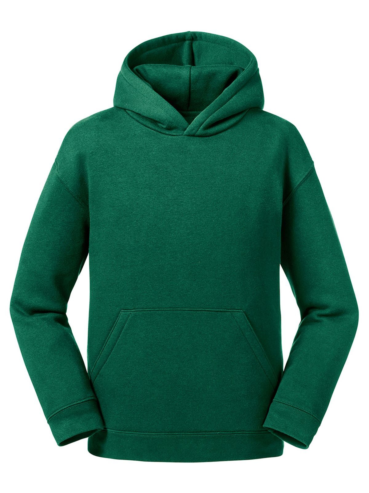 Authentic Hooded Sweat Kinder Sweatshirt / Hoodie – Russell – Farbe bottle green – individuell veredelbar