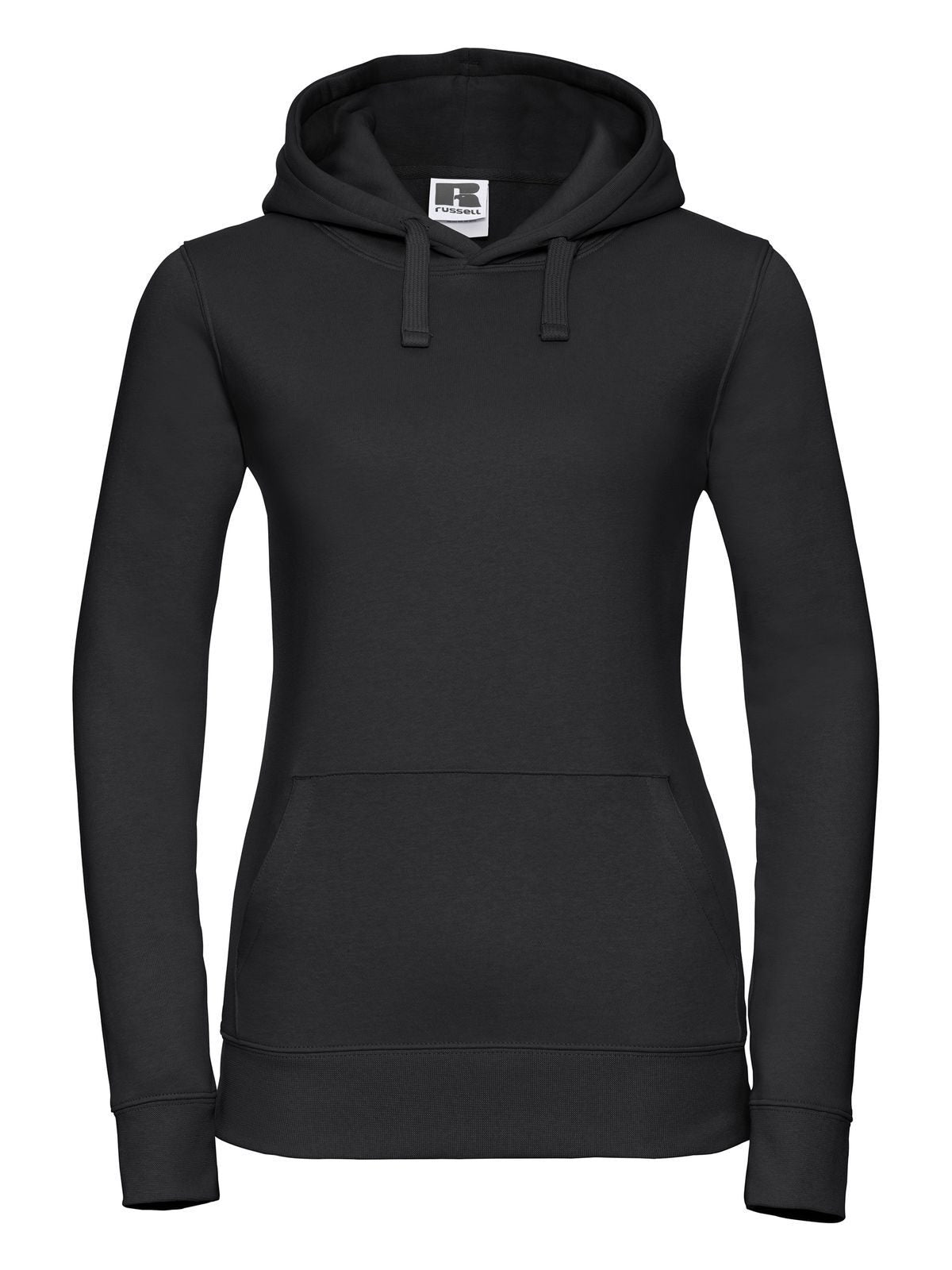 Ladies' Authentic Hooded Sweat Damen Sweatshirt / Hoodie – Russell – Farbe Schwarz – individuell veredelbar