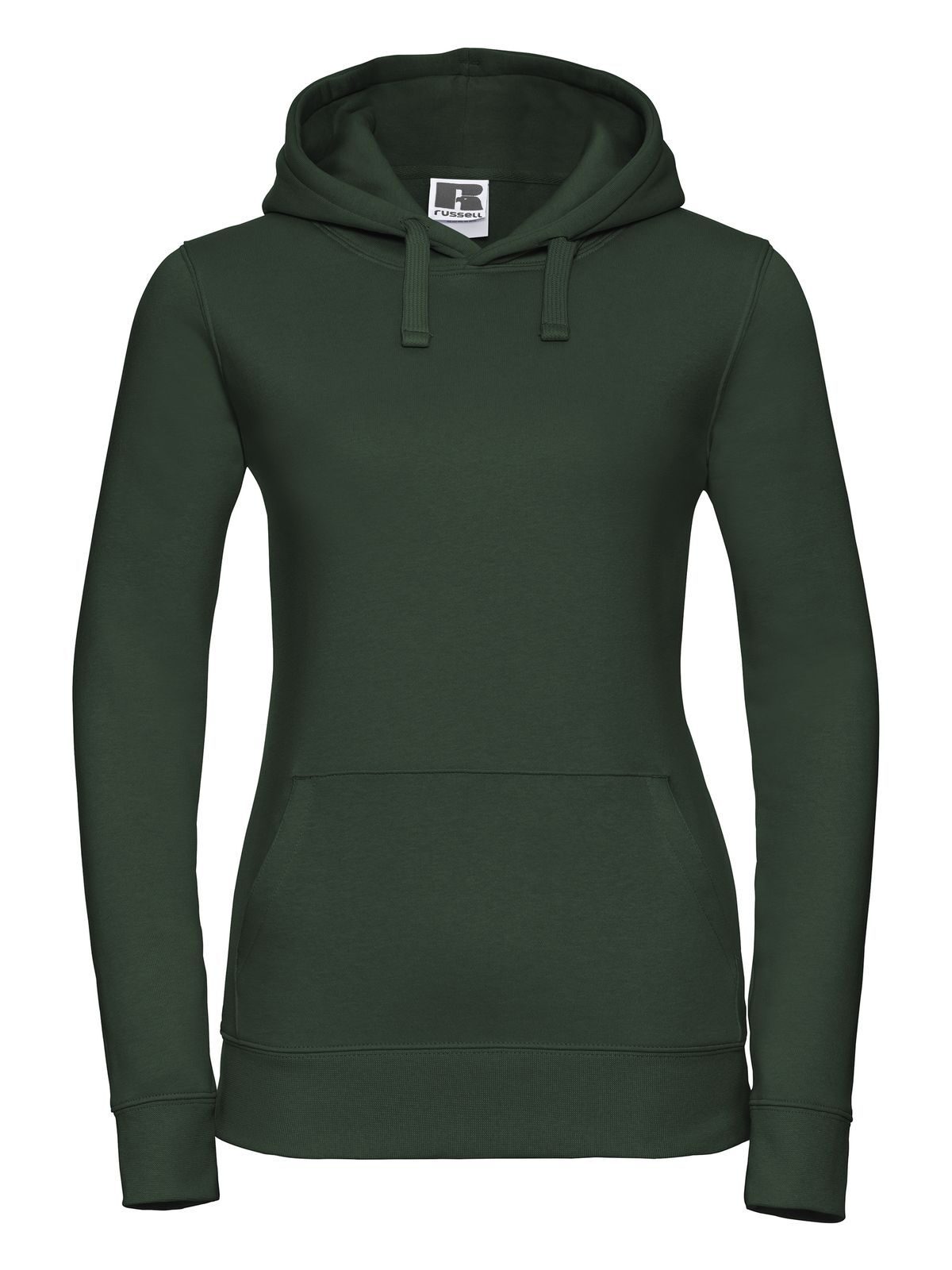 Ladies' Authentic Hooded Sweat Damen Sweatshirt / Hoodie – Russell – Farbe bottle green – individuell veredelbar