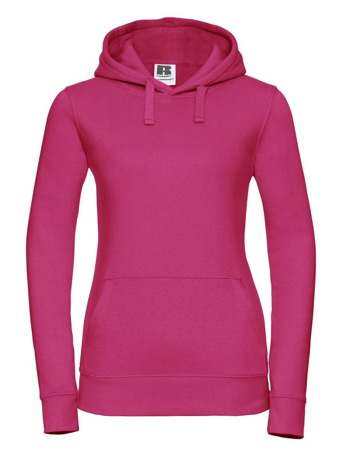 Ladies' Authentic Hooded Sweat Damen Sweatshirt / Hoodie – Russell – Farbe Fuchsia – individuell veredelbar