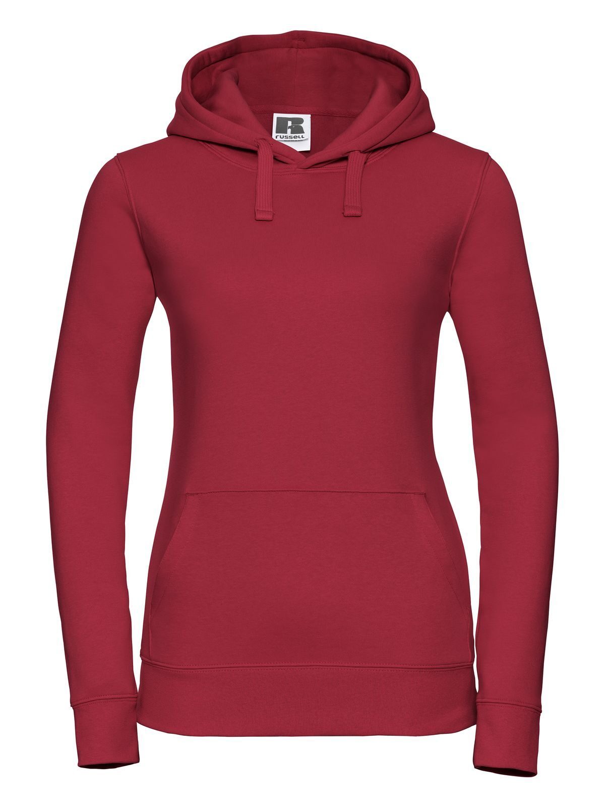 Ladies' Authentic Hooded Sweat Damen Sweatshirt / Hoodie – Russell – Farbe classic red – individuell veredelbar