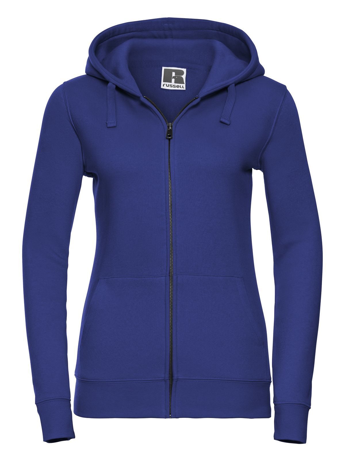 Ladies' Authentic Zipped Hood Damen Sweatshirt / Hoodie – Russell – Farbe bright royal – individuell veredelbar
