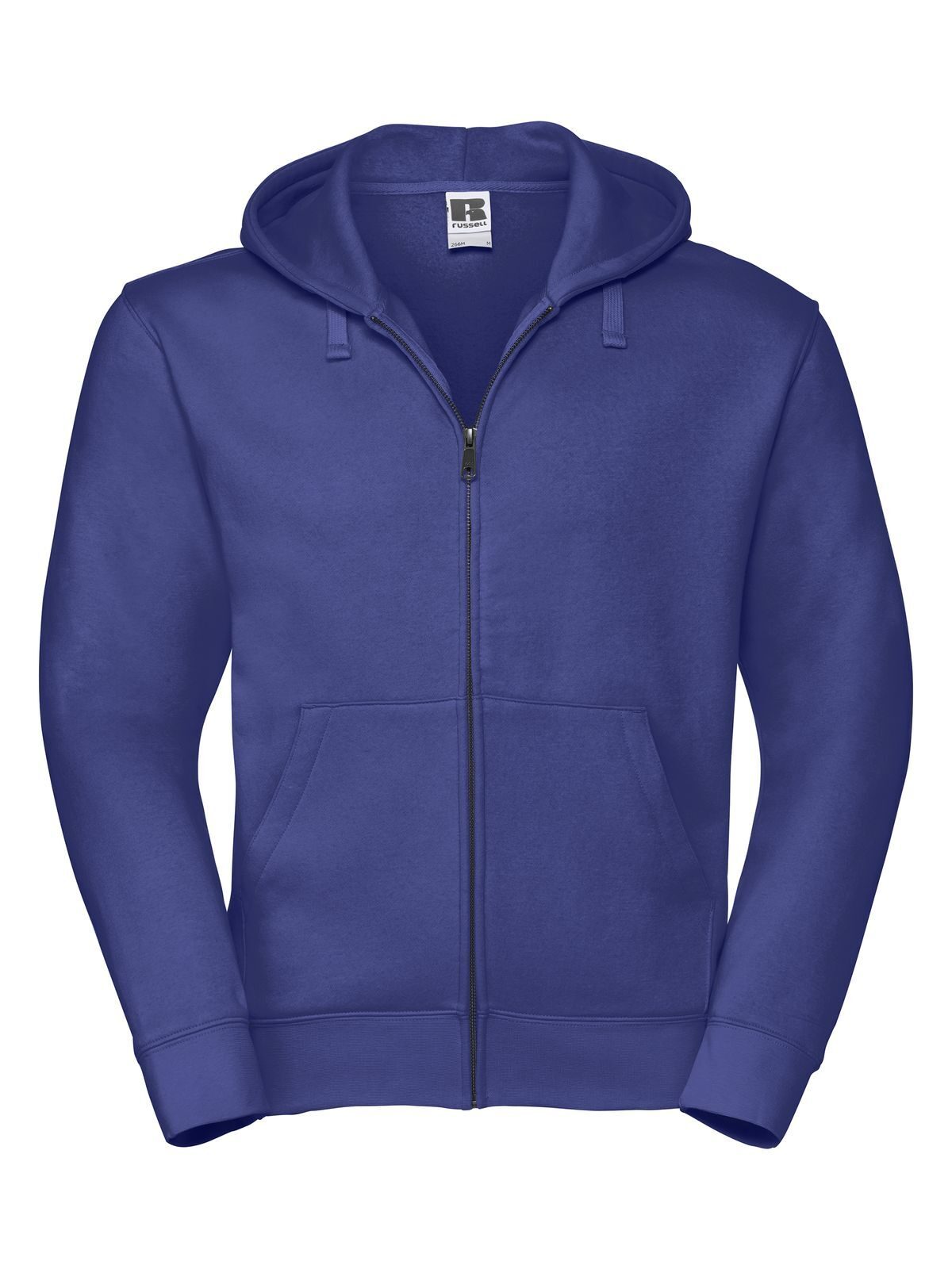 Authentic Zipped Hood Herren Sweatshirt / Hoodie – Russell – Farbe bright royal – individuell veredelbar