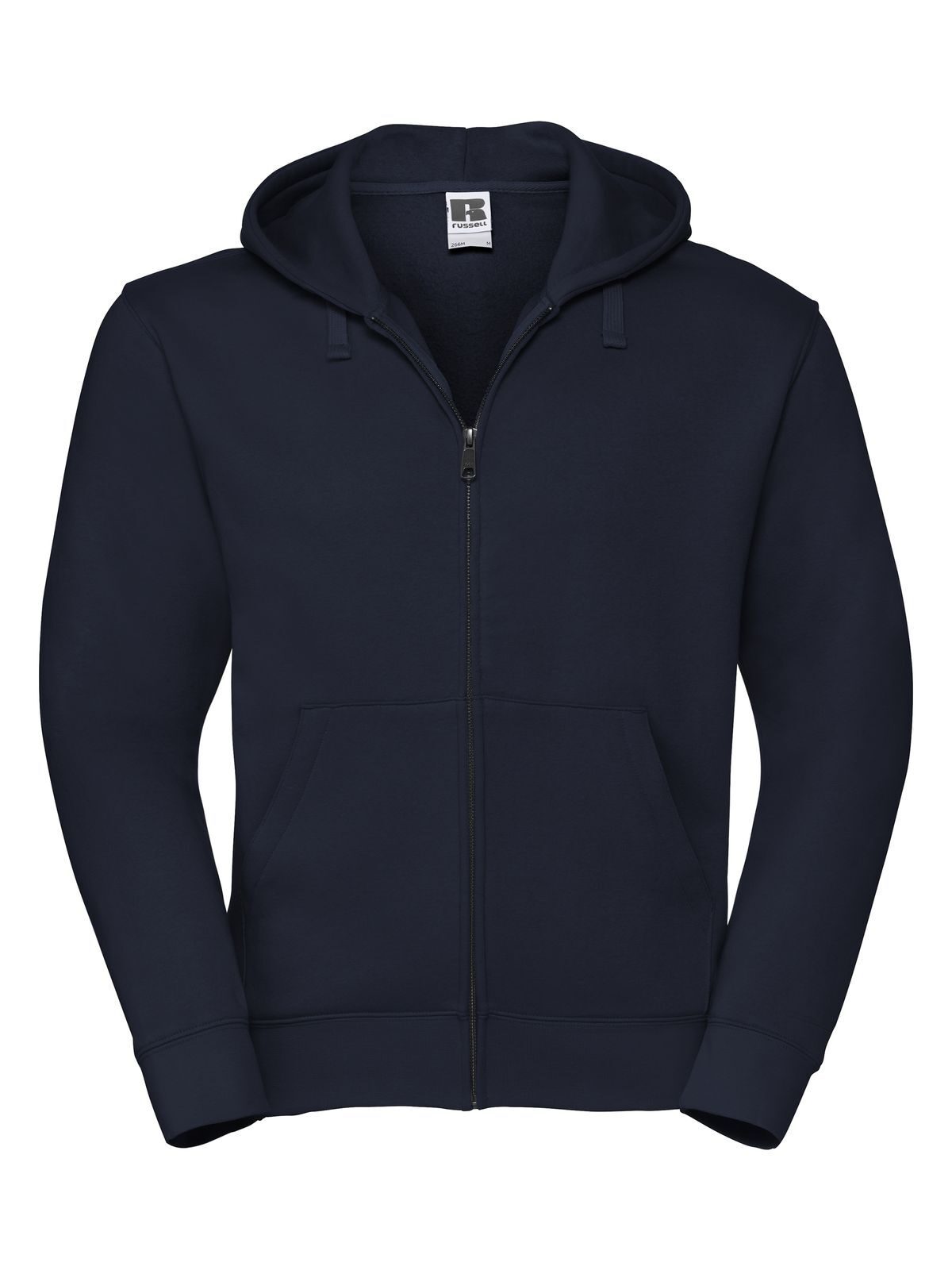 Authentic Zipped Hood Herren Sweatshirt / Hoodie – Russell – Farbe french navy – individuell veredelbar