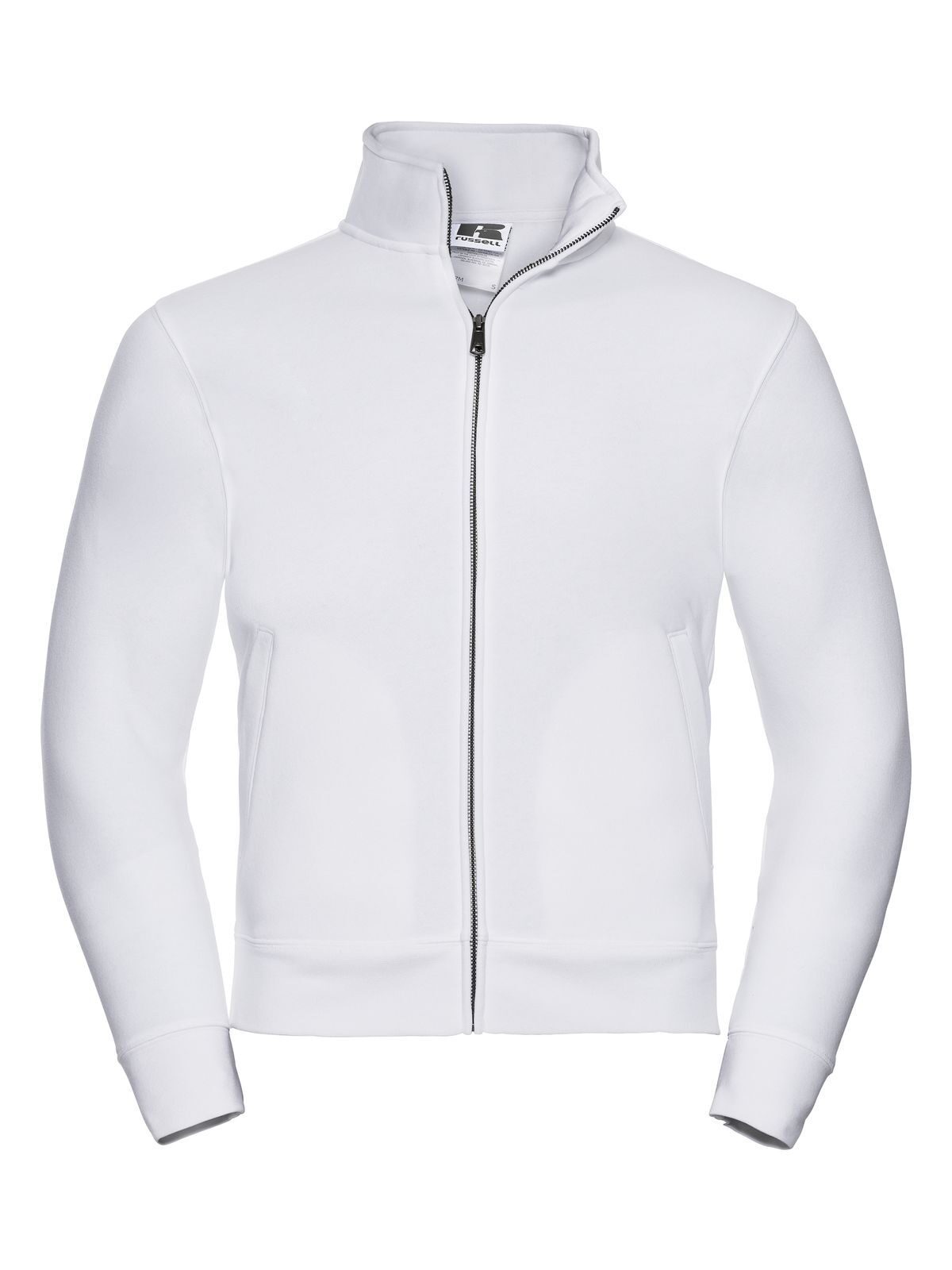 Authentic Sweat Jacket Herren Sweatshirt / Hoodie – Russell – Farbe Weiß – individuell veredelbar