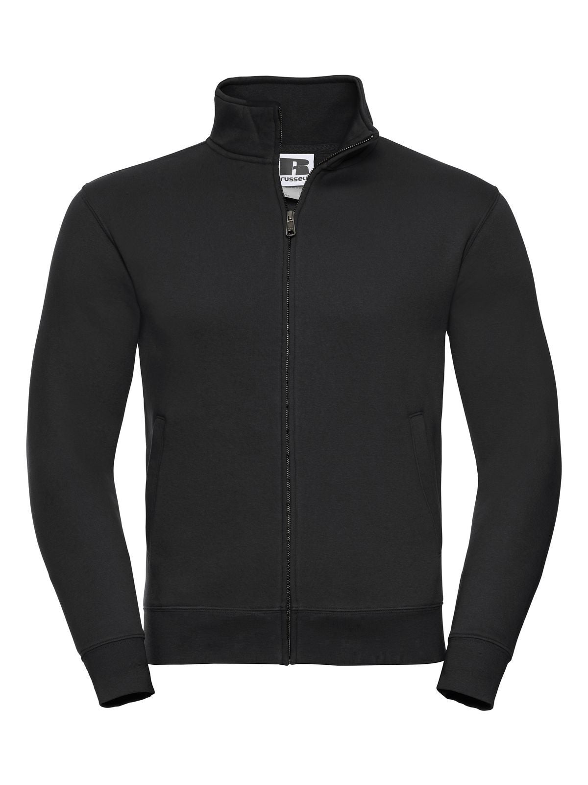 Authentic Sweat Jacket Herren Sweatshirt / Hoodie – Russell – Farbe Schwarz – individuell veredelbar