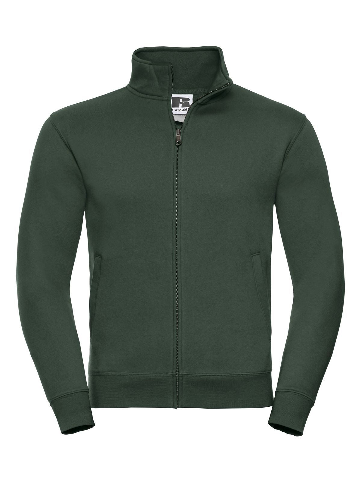 Authentic Sweat Jacket Herren Sweatshirt / Hoodie – Russell – Farbe bottle green – individuell veredelbar
