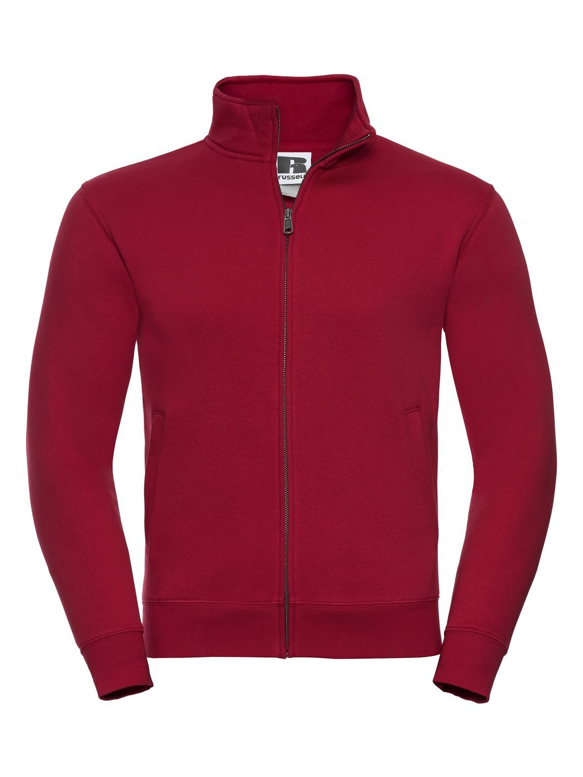 Authentic Sweat Jacket Herren Sweatshirt / Hoodie – Russell – Farbe classic red – individuell veredelbar