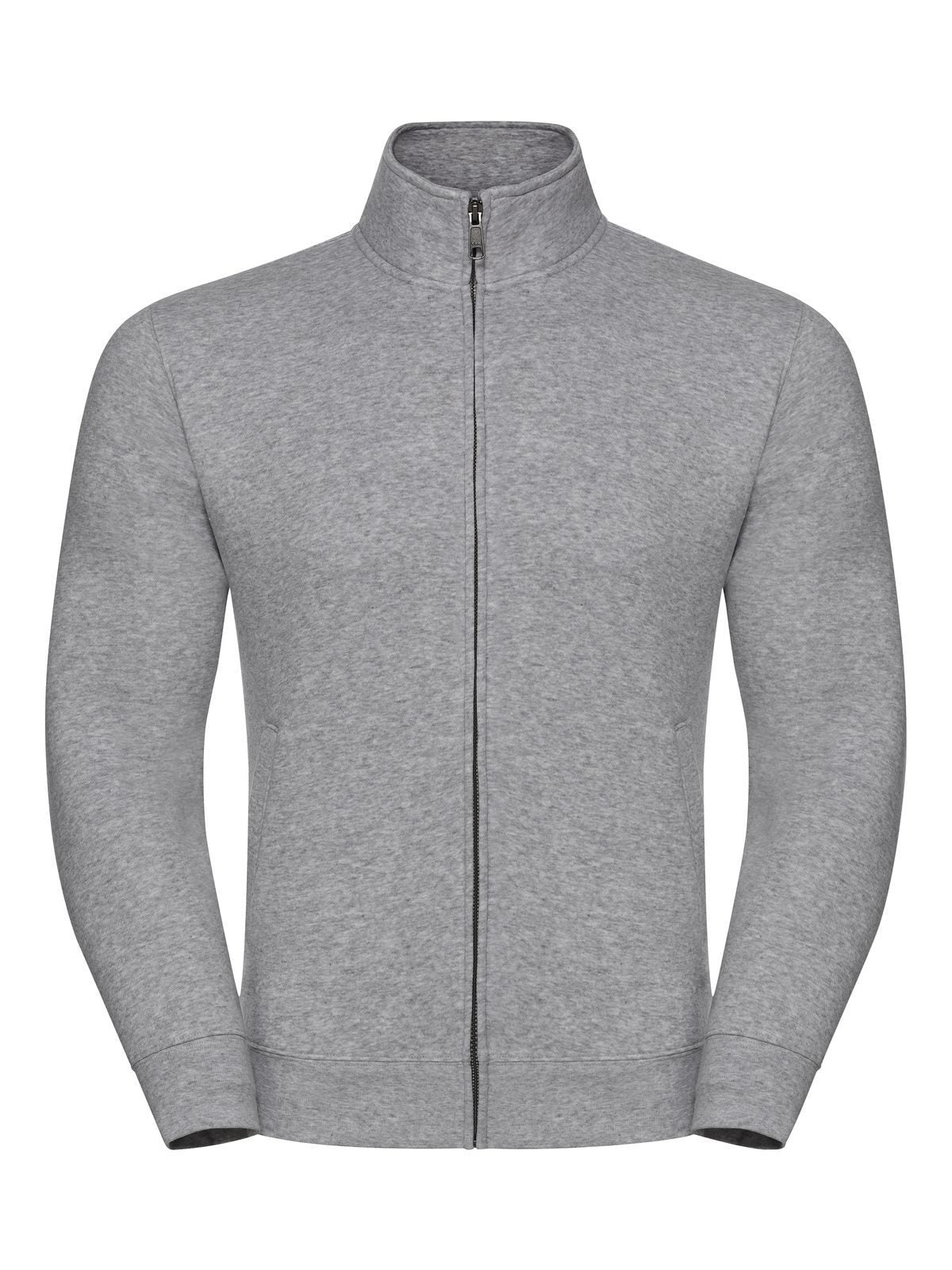 Authentic Sweat Jacket Herren Sweatshirt / Hoodie – Russell – Farbe light oxford – individuell veredelbar