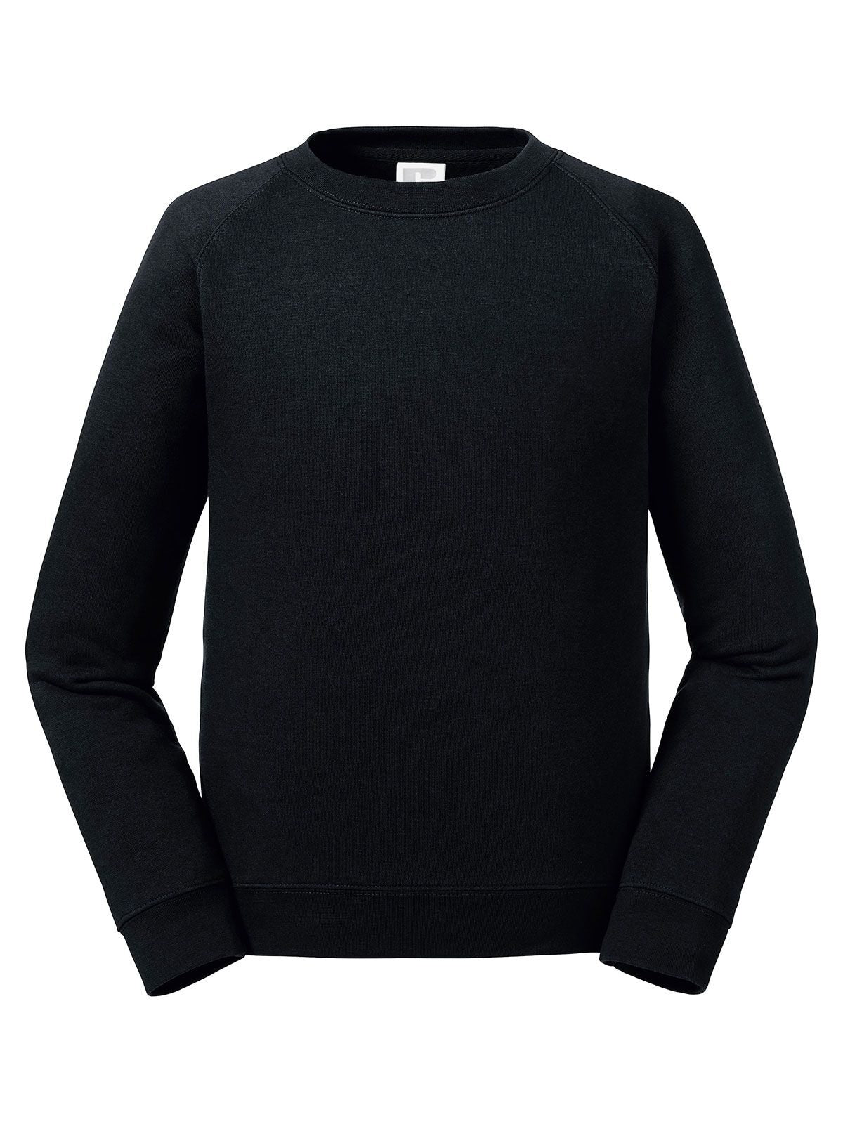 Authentic Raglan Sweat Kinder Sweatshirt / Hoodie – Russell – Farbe Schwarz – individuell veredelbar