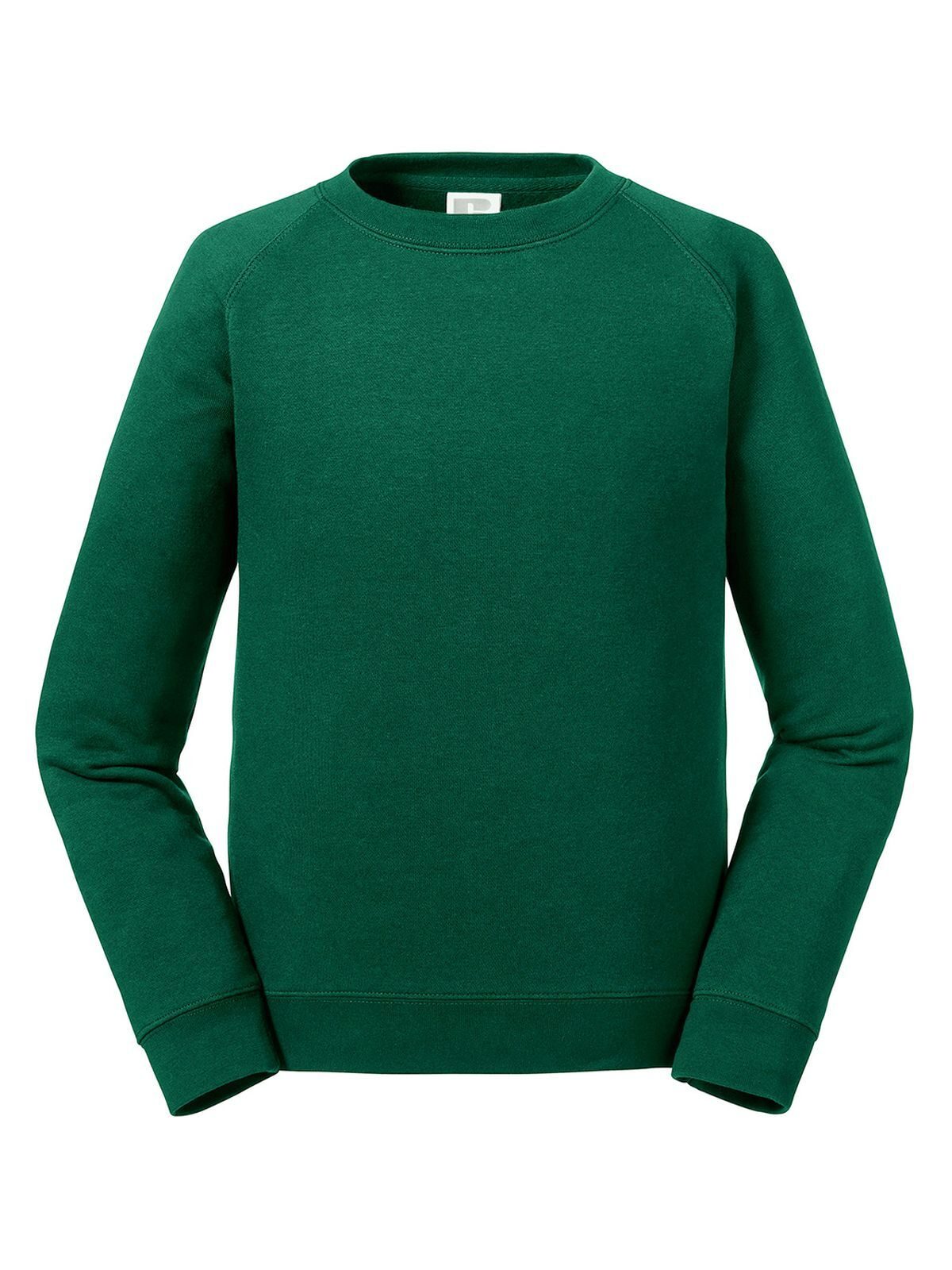 Authentic Raglan Sweat Kinder Sweatshirt / Hoodie – Russell – Farbe bottle green – individuell veredelbar