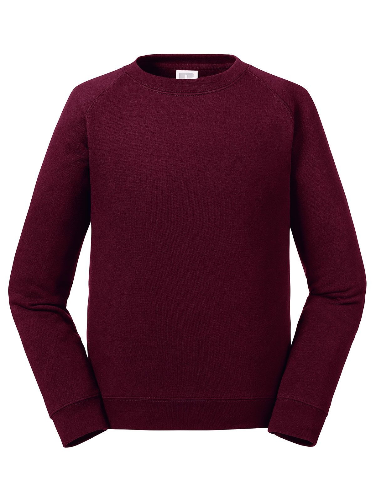 Authentic Raglan Sweat Kinder Sweatshirt / Hoodie – Russell – Farbe Burgundy – individuell veredelbar