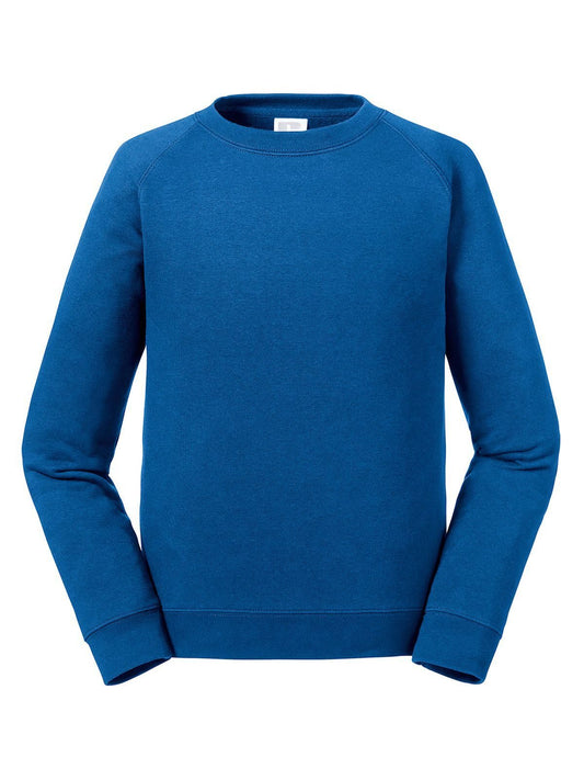 Authentic Raglan Sweat Kinder Sweatshirt / Hoodie – Russell – Farbe bright royal – individuell veredelbar