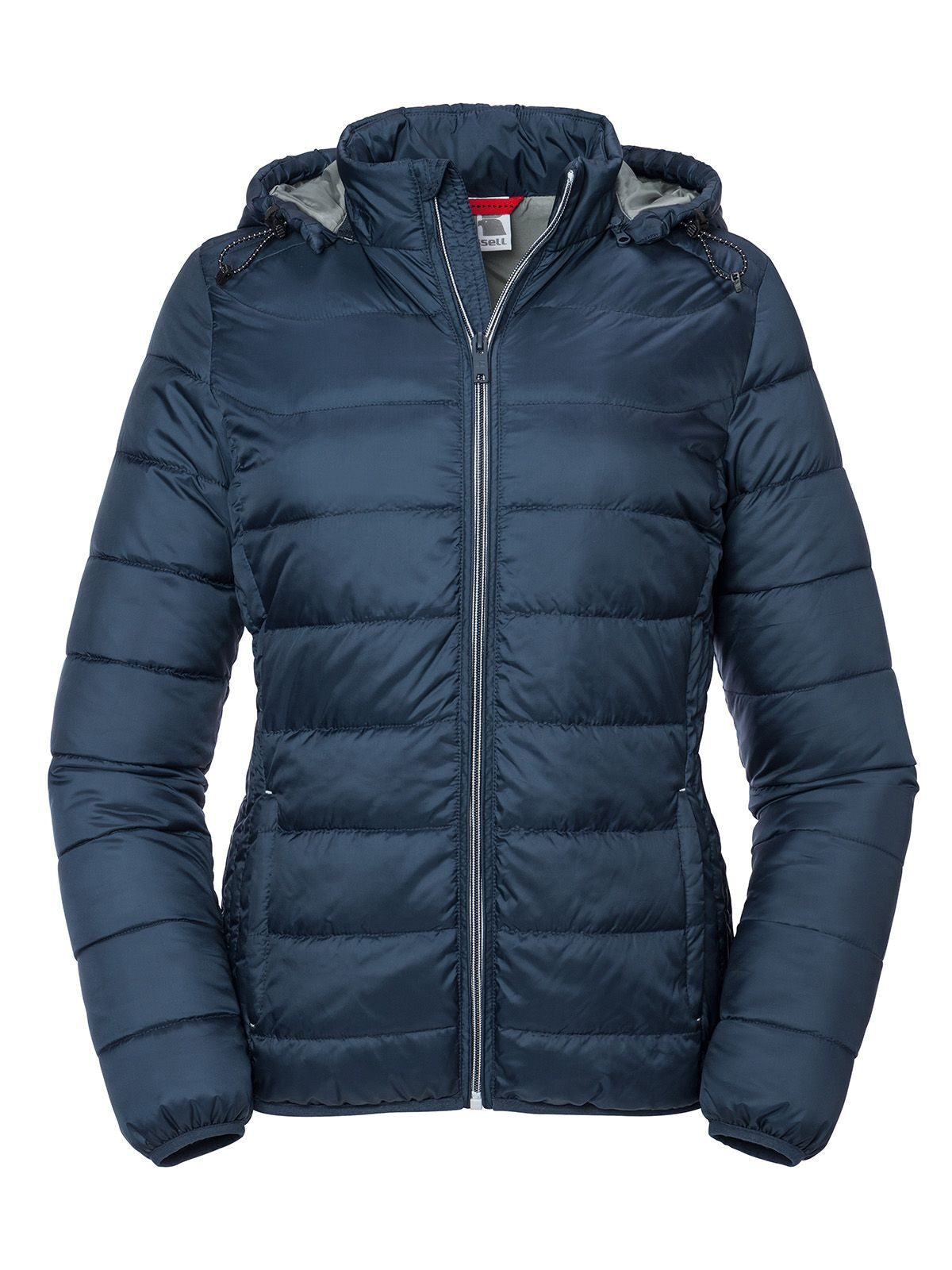 Ladies' Hooded Nano Jacket Damen – Russell – Farbe french navy – individuell veredelbar