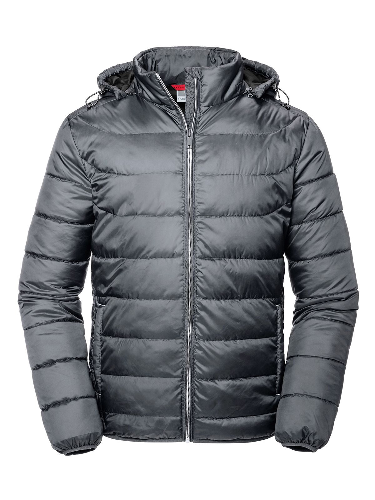 Hooded Nano Jacket Herren – Russell – Farbe Iron Grey – individuell veredelbar