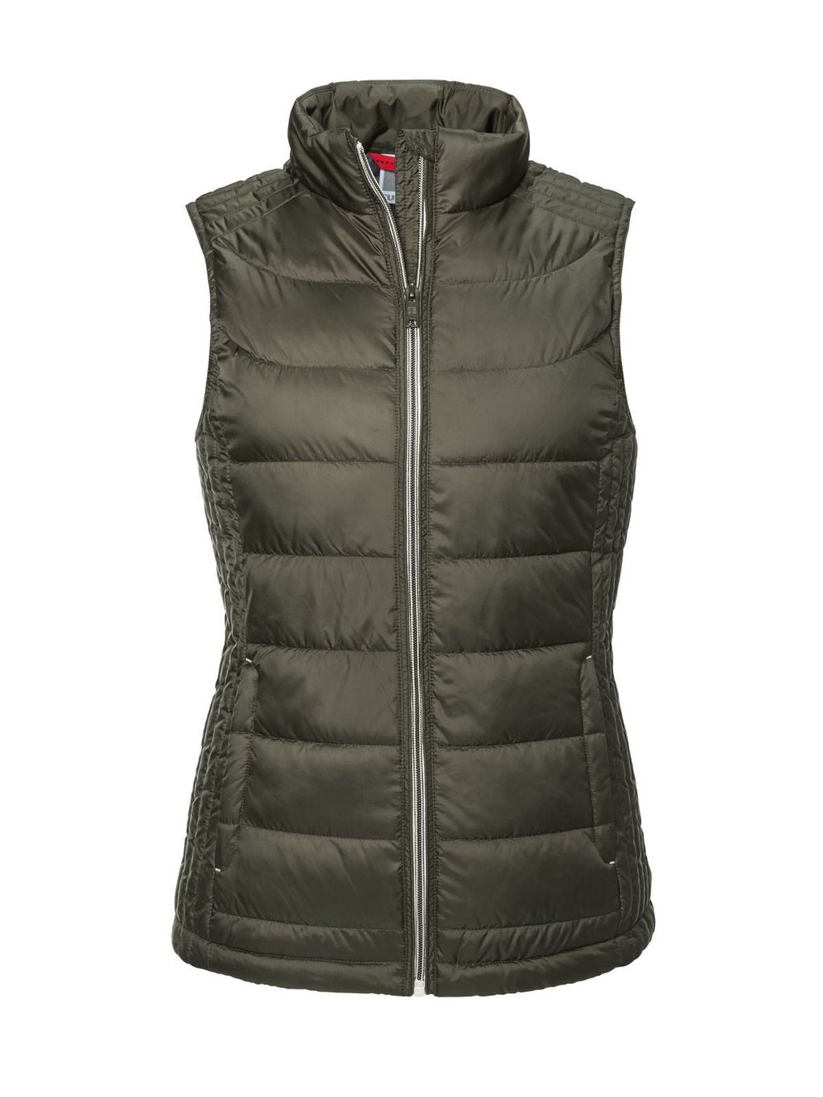 Ladie's Nano Bodywarmer Herren Jacke – Russell – Farbe Dark Olive – individuell veredelbar