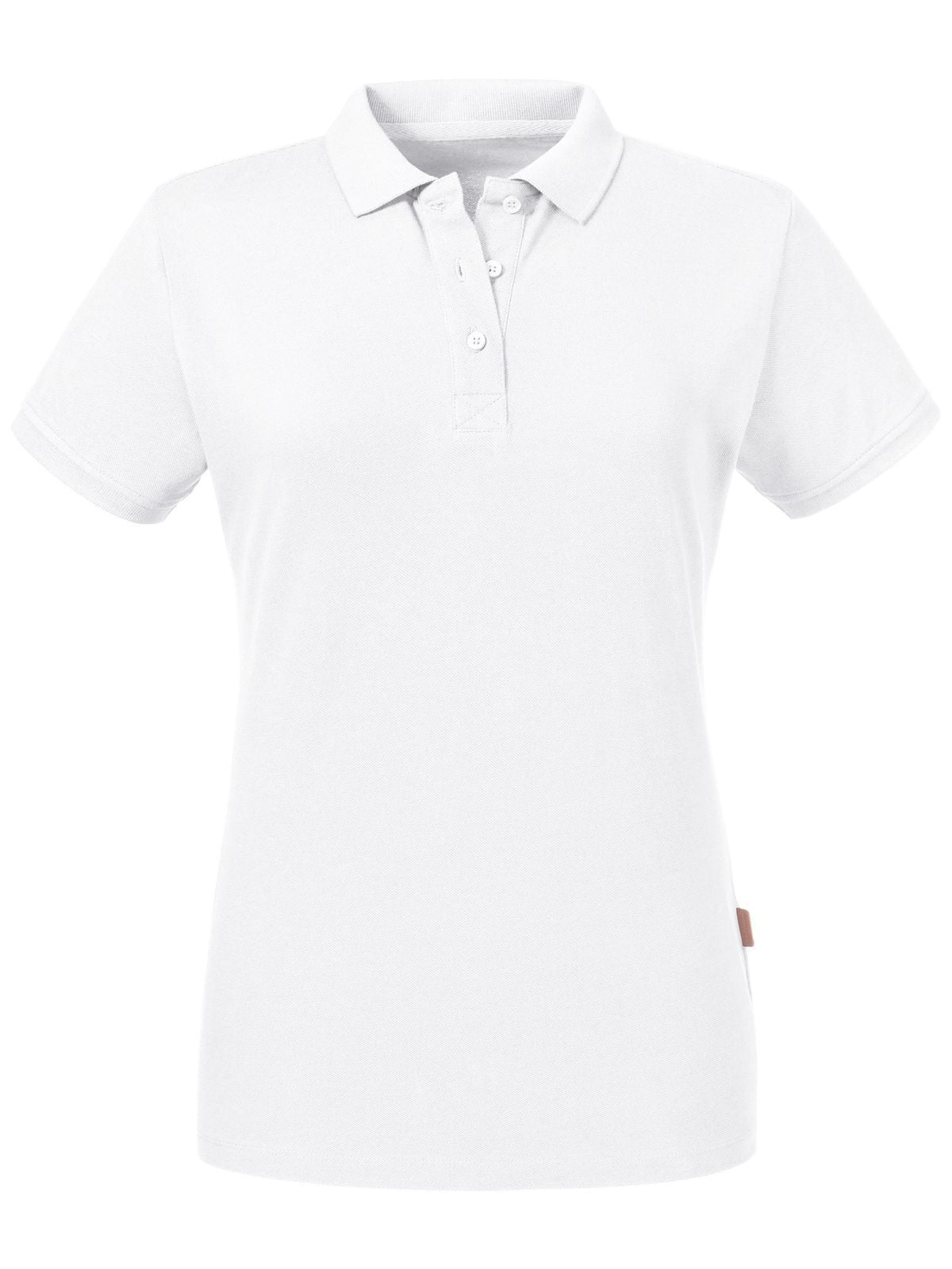 Ladies' Pure Organic Polo Damen Poloshirt – Russell – Farbe Weiß – individuell veredelbar