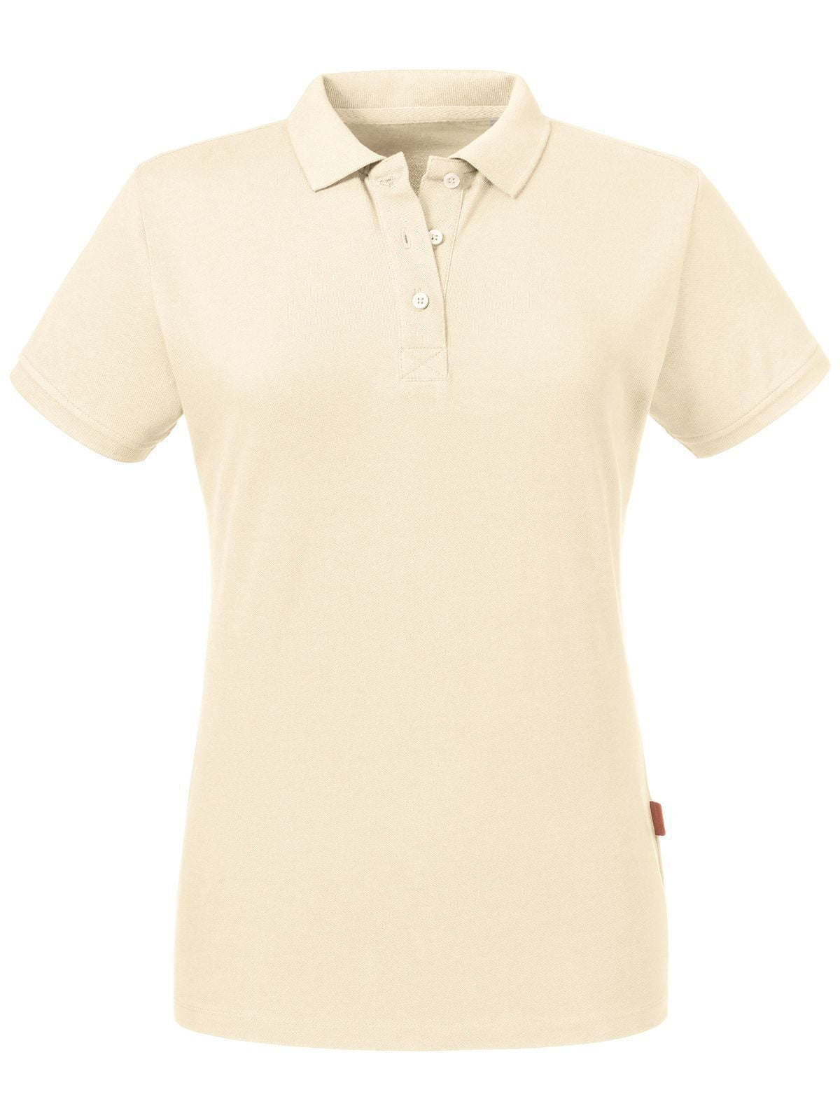 Ladies' Pure Organic Polo Damen Poloshirt – Russell – Farbe Natur – individuell veredelbar