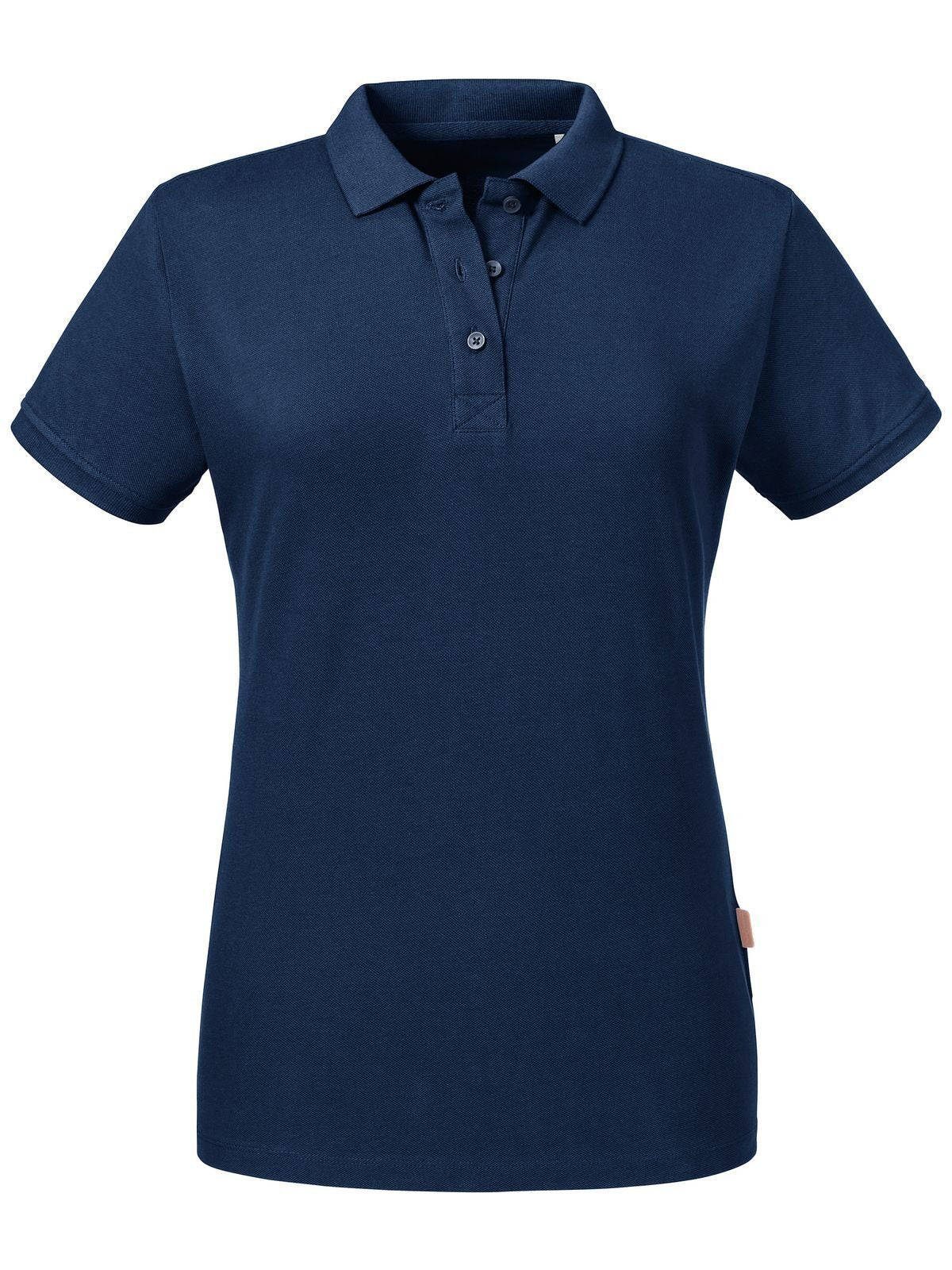 Ladies' Pure Organic Polo Damen Poloshirt – Russell – Farbe french navy – individuell veredelbar