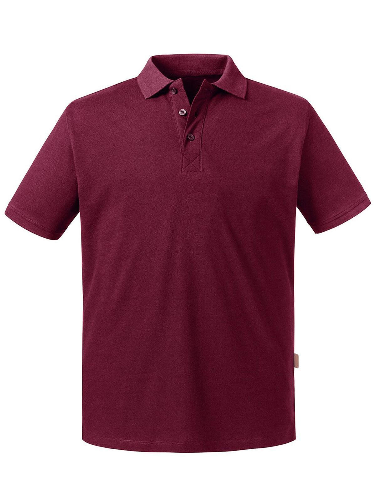Pure Organic Polo Herren Poloshirt – Russell – Farbe Burgundy – individuell veredelbar