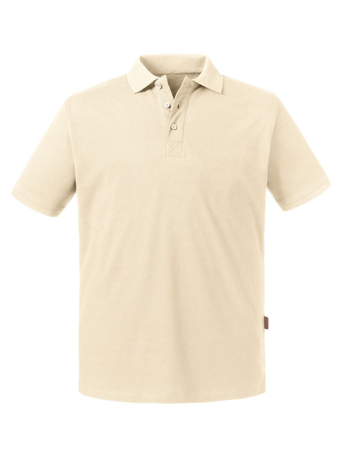 Pure Organic Polo Herren Poloshirt – Russell – Farbe Natur – individuell veredelbar