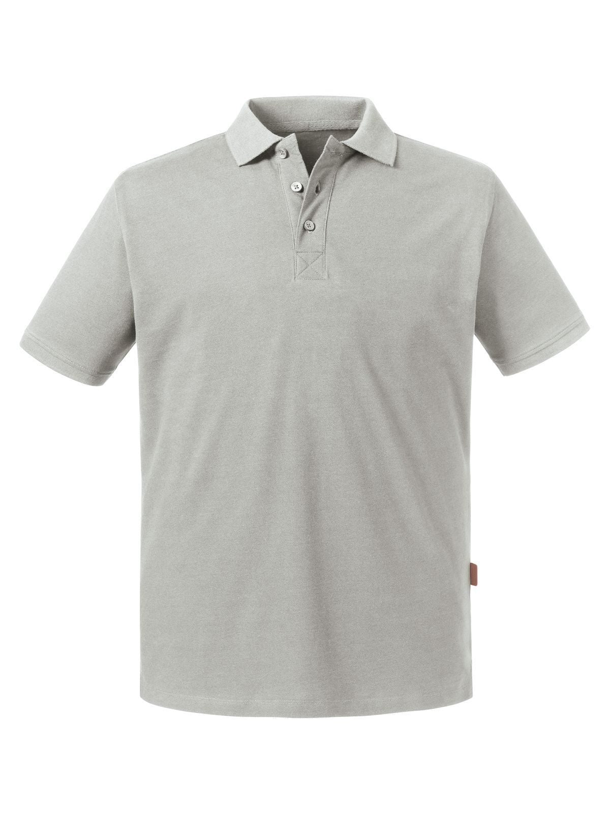 Pure Organic Polo Herren Poloshirt – Russell – Farbe Stein – individuell veredelbar