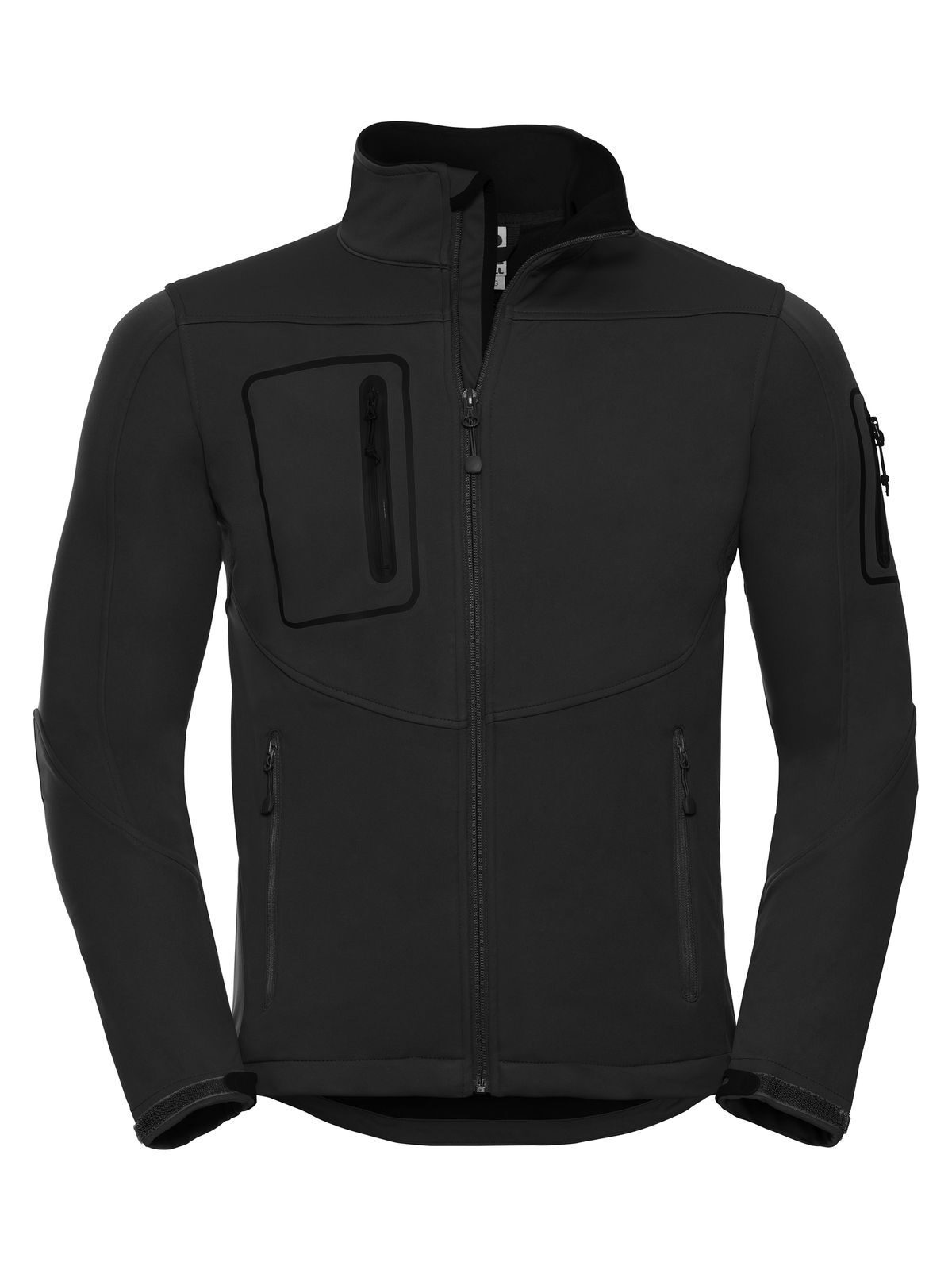 Sportshell 5000 Jacket Herren Softshell – Russell – Farbe Schwarz – individuell veredelbar