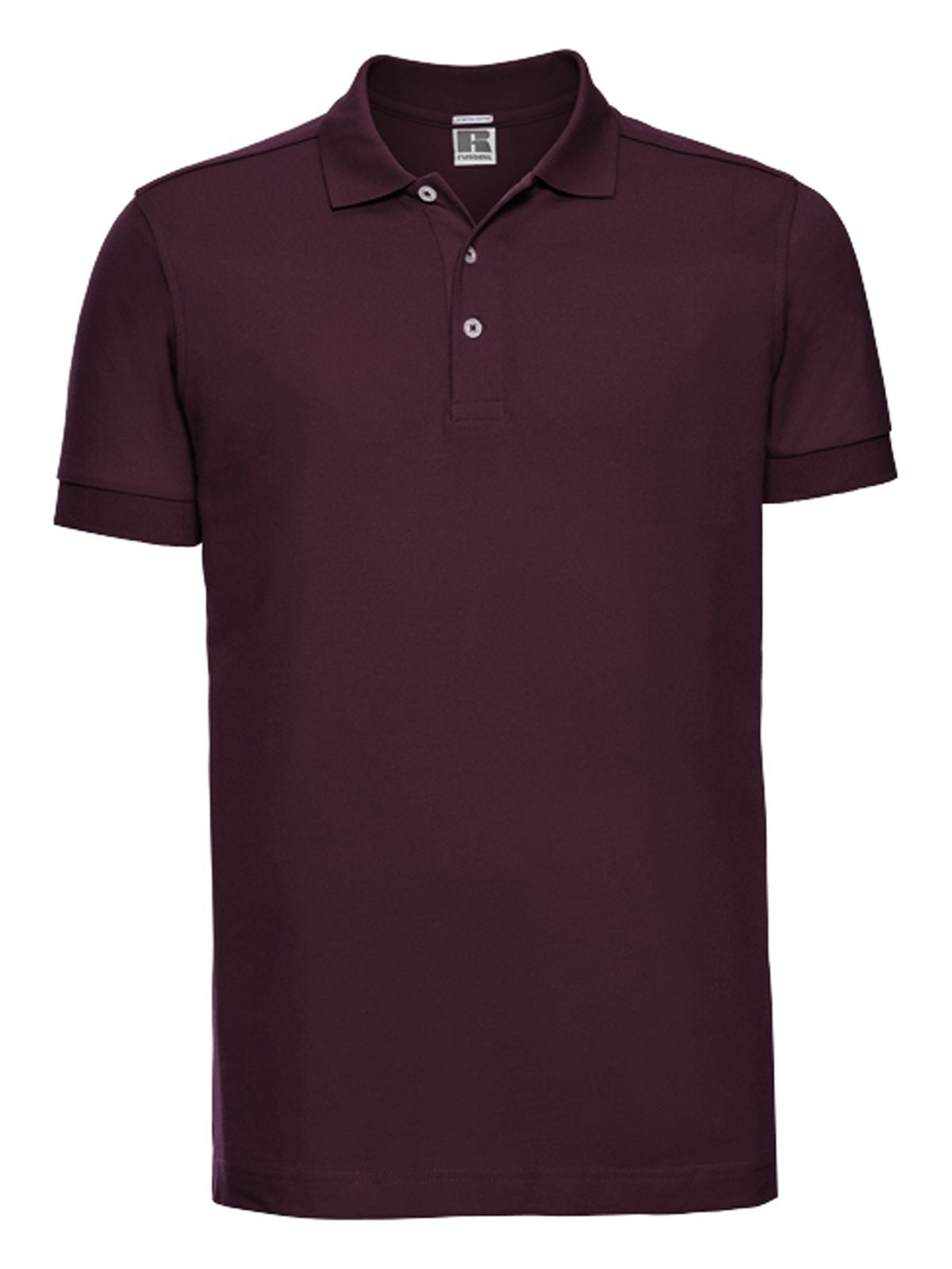 Stretch Polo Herren Poloshirt – Russell – Farbe Burgundy – individuell veredelbar