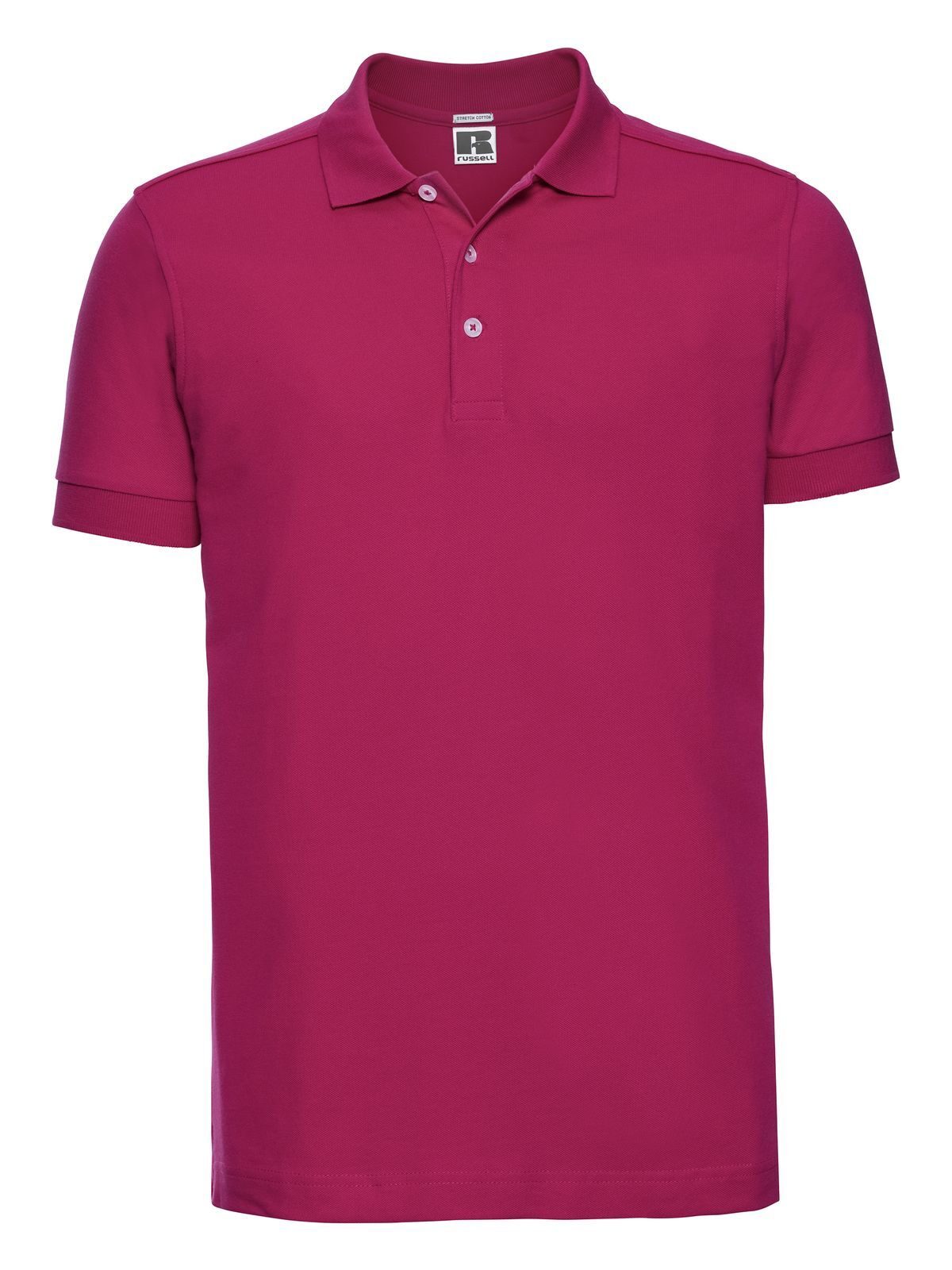 Stretch Polo Herren Poloshirt – Russell – Farbe Fuchsia – individuell veredelbar