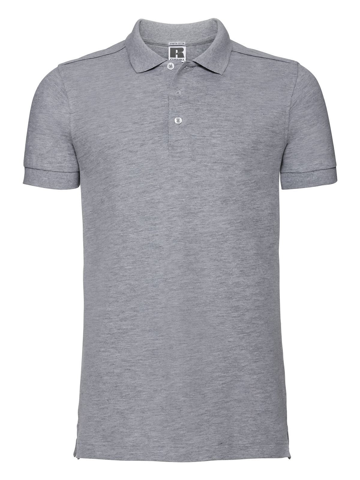 Stretch Polo Herren Poloshirt – Russell – Farbe light oxford – individuell veredelbar