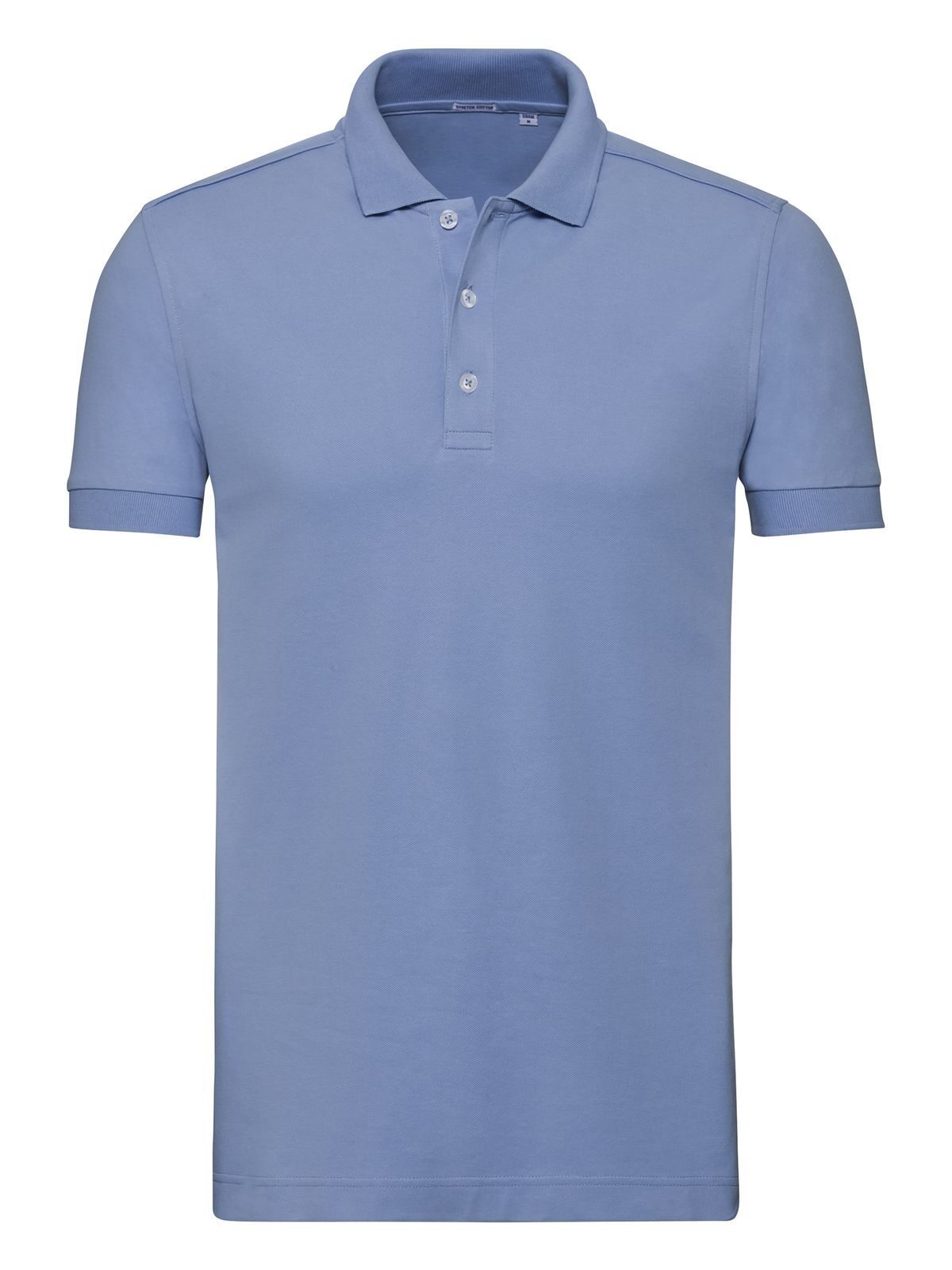 Stretch Polo Herren Poloshirt – Russell – Farbe sky – individuell veredelbar
