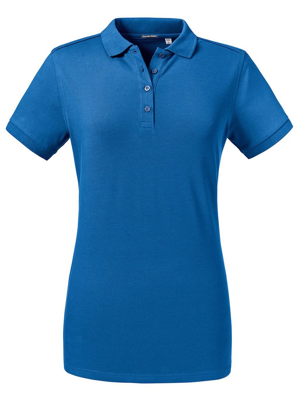Ladies' Tailored Stretch Polo Damen Poloshirt – Russell – Farbe bright royal – individuell veredelbar
