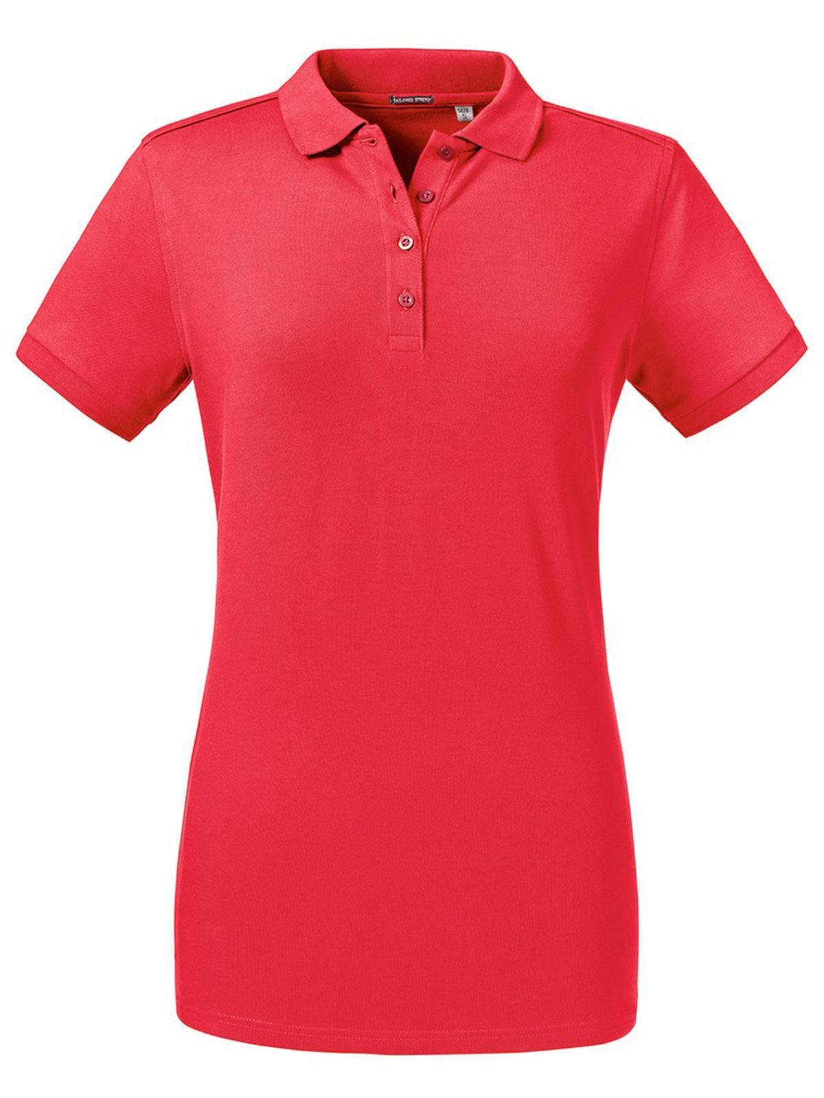 Ladies' Tailored Stretch Polo Damen Poloshirt – Russell – Farbe classic red – individuell veredelbar