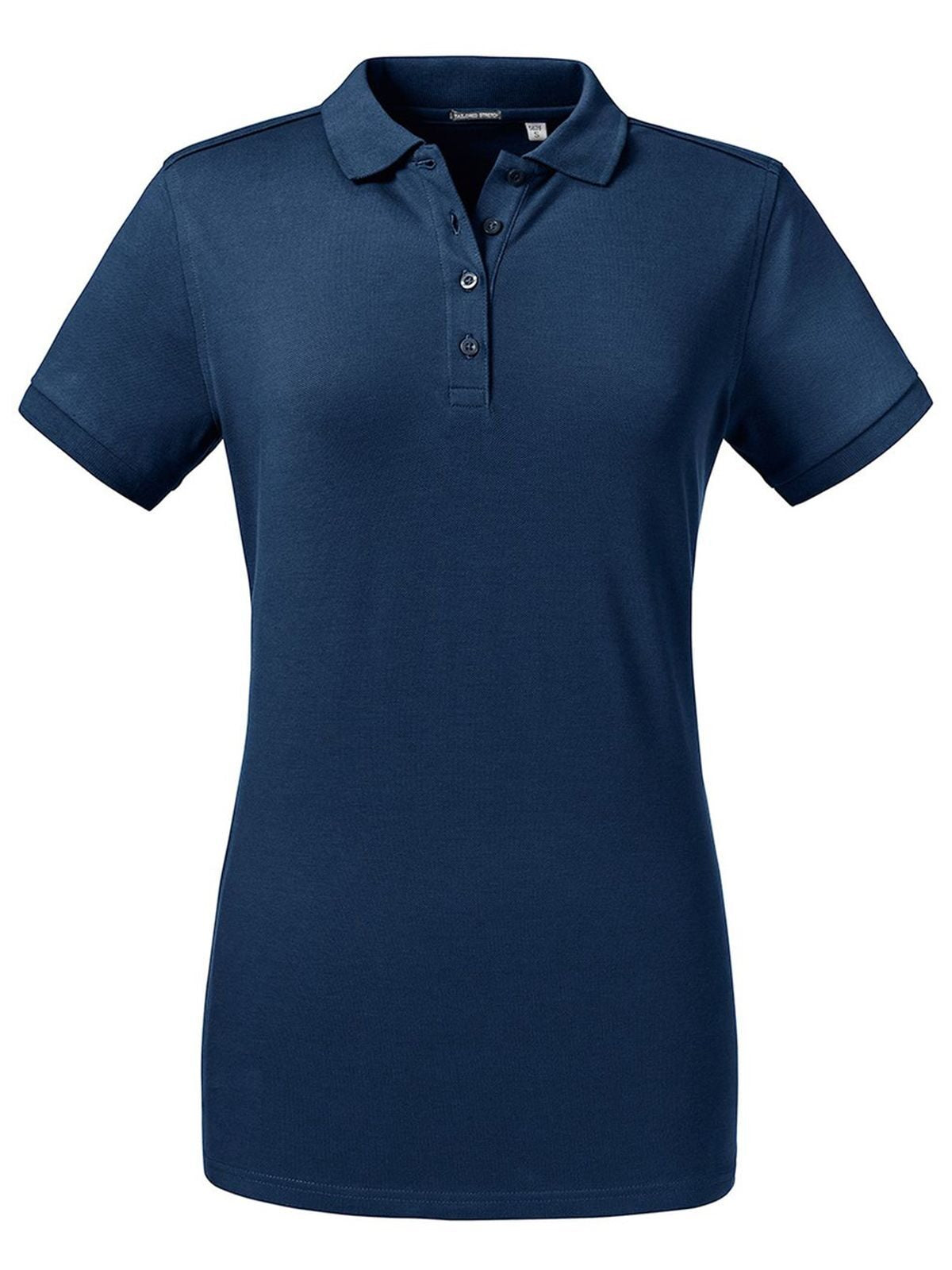 Ladies' Tailored Stretch Polo Damen Poloshirt – Russell – Farbe french navy – individuell veredelbar