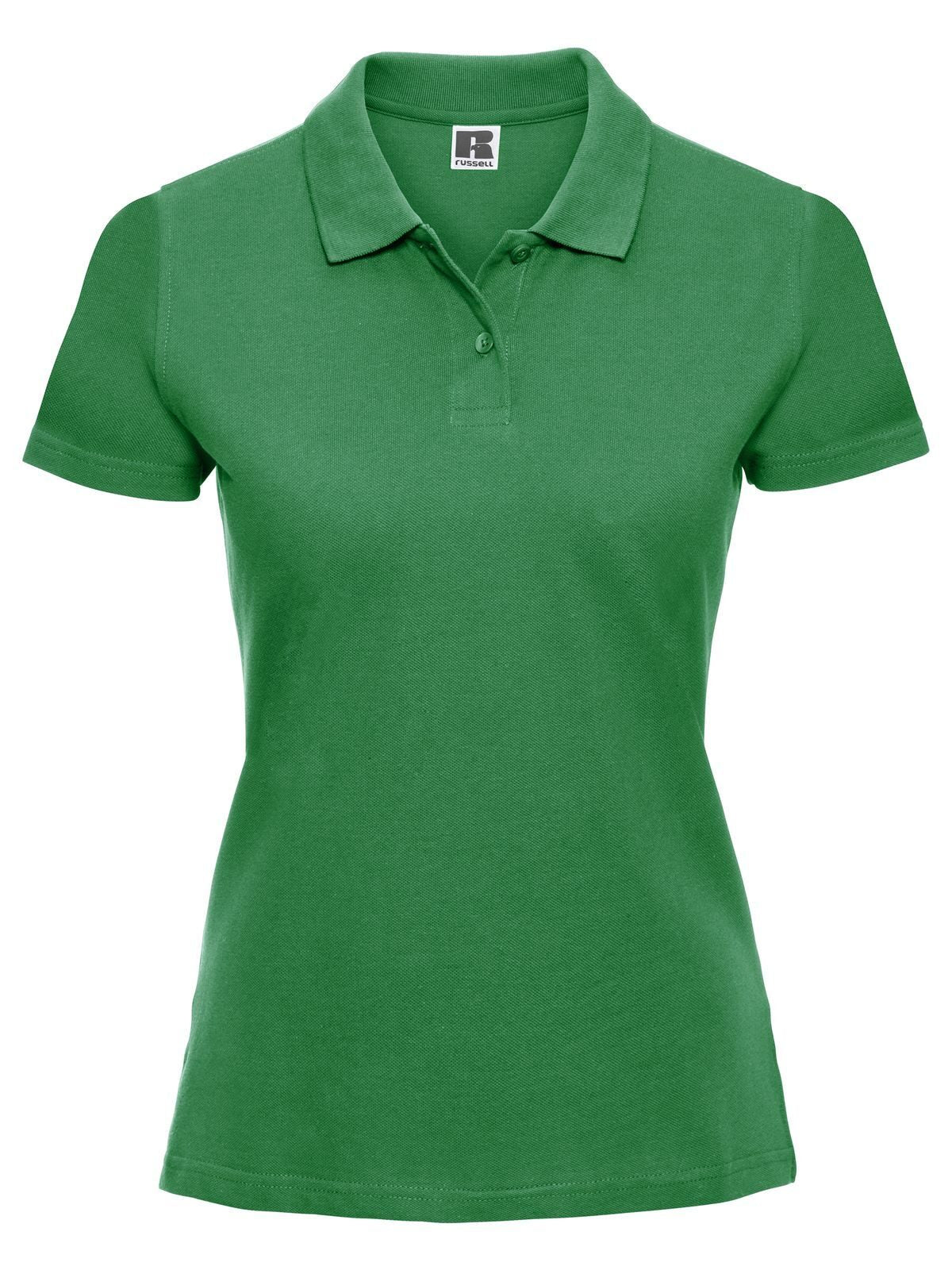 Ladies' Classic Cotton Polo Damen Poloshirt – Russell – Farbe apple – individuell veredelbar