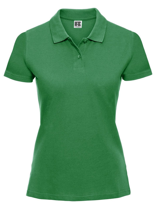 Ladies' Classic Cotton Polo Damen Poloshirt – Russell – Farbe apple – individuell veredelbar