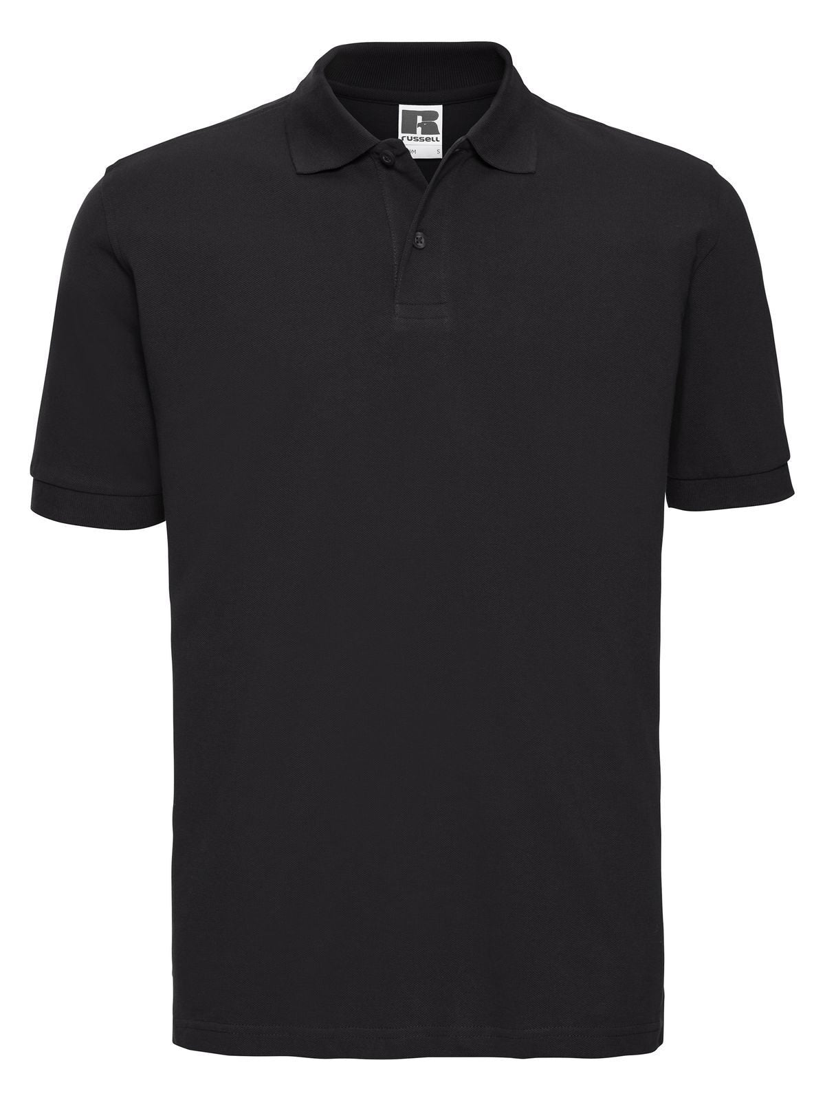 Classic Cotton Polo Herren Poloshirt – Russell – Farbe Schwarz – individuell veredelbar