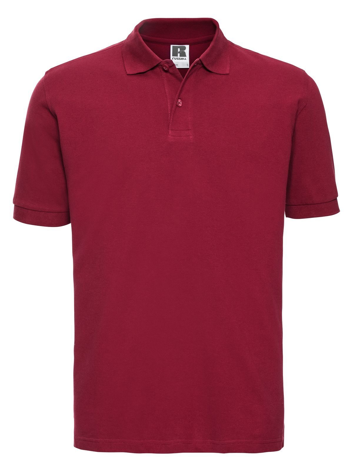 Classic Cotton Polo Herren Poloshirt – Russell – Farbe classic red – individuell veredelbar