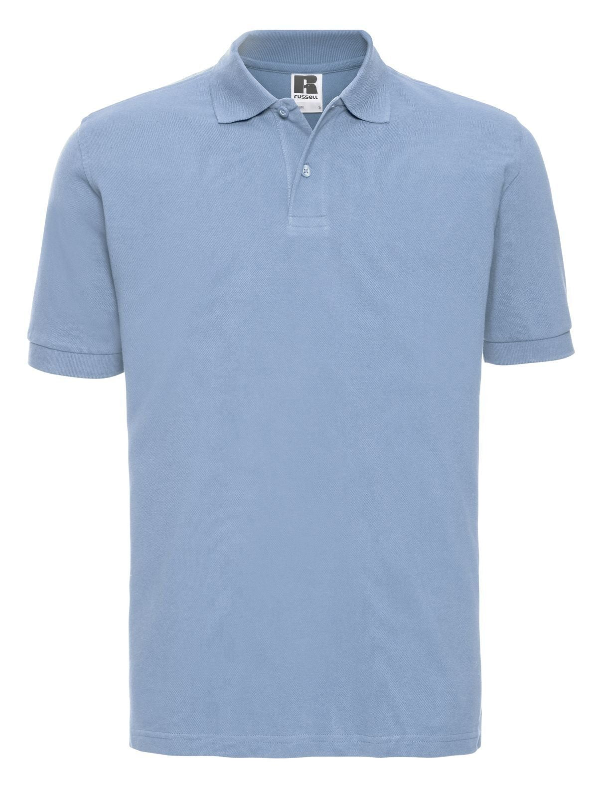 Classic Cotton Polo Herren Poloshirt – Russell – Farbe sky – individuell veredelbar