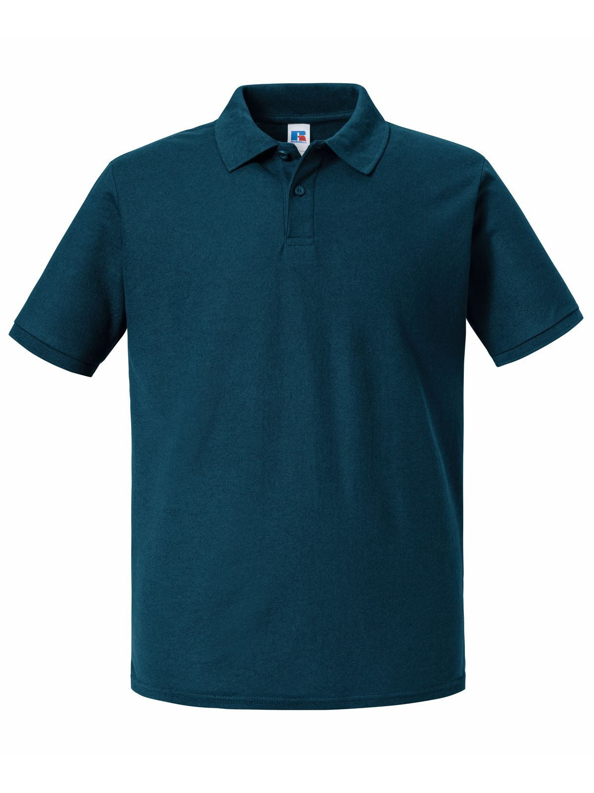 Authentic Eco Polo Poloshirt – Russell – Farbe petrol blue – individuell veredelbar