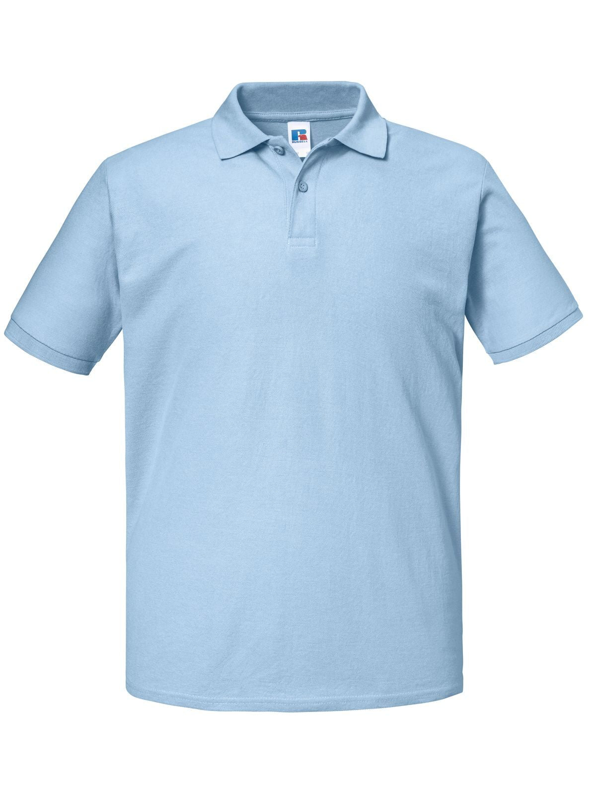 Authentic Eco Polo Poloshirt – Russell – Farbe sky – individuell veredelbar