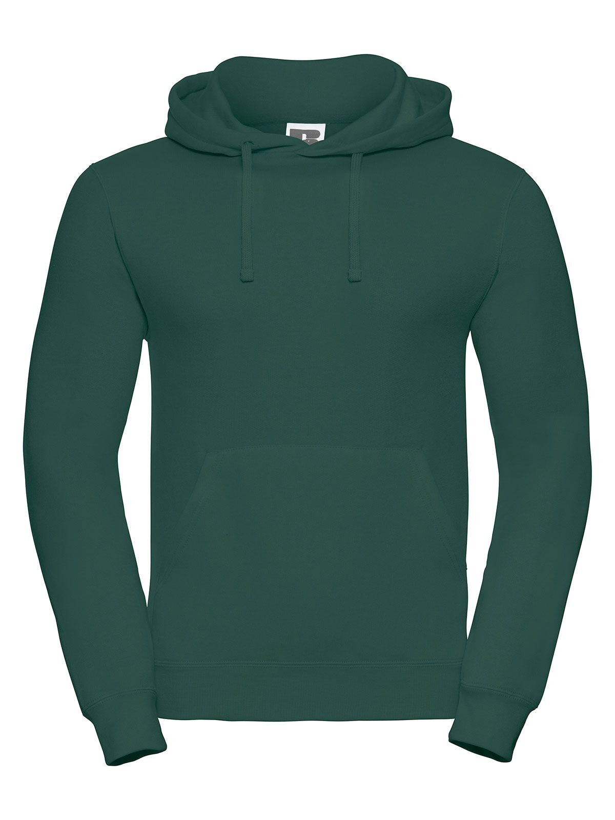 Adults' Hooded Sweatshirt Herren Sweatshirt / Hoodie – Russell – Farbe bottle green – individuell veredelbar