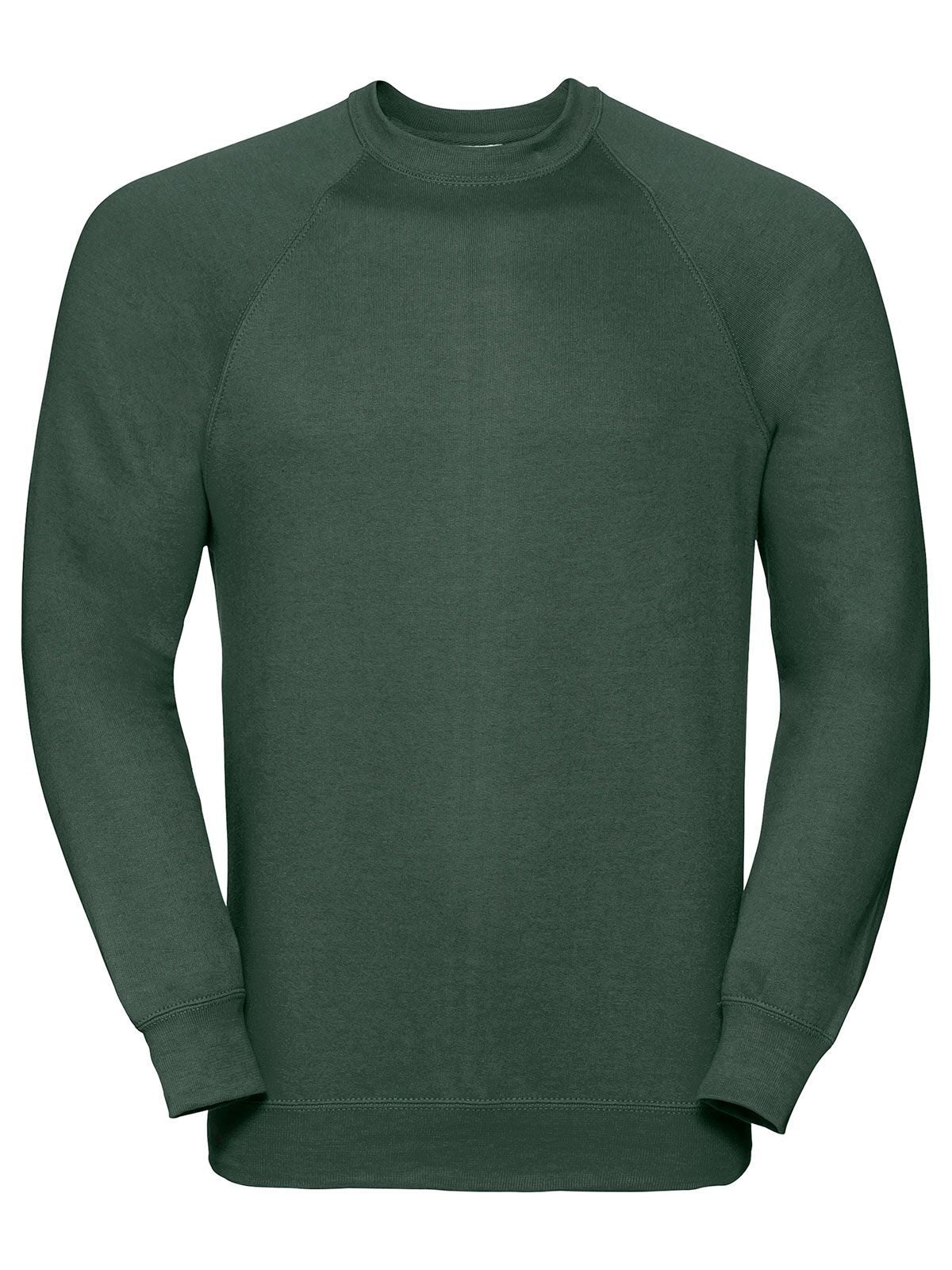 Adults' Classic Sweatshirt Herren Sweatshirt / Hoodie – Russell – Farbe bottle green – individuell veredelbar