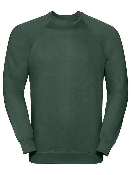 Adults' Classic Sweatshirt Herren Sweatshirt / Hoodie – Russell – Farbe bottle green – individuell veredelbar