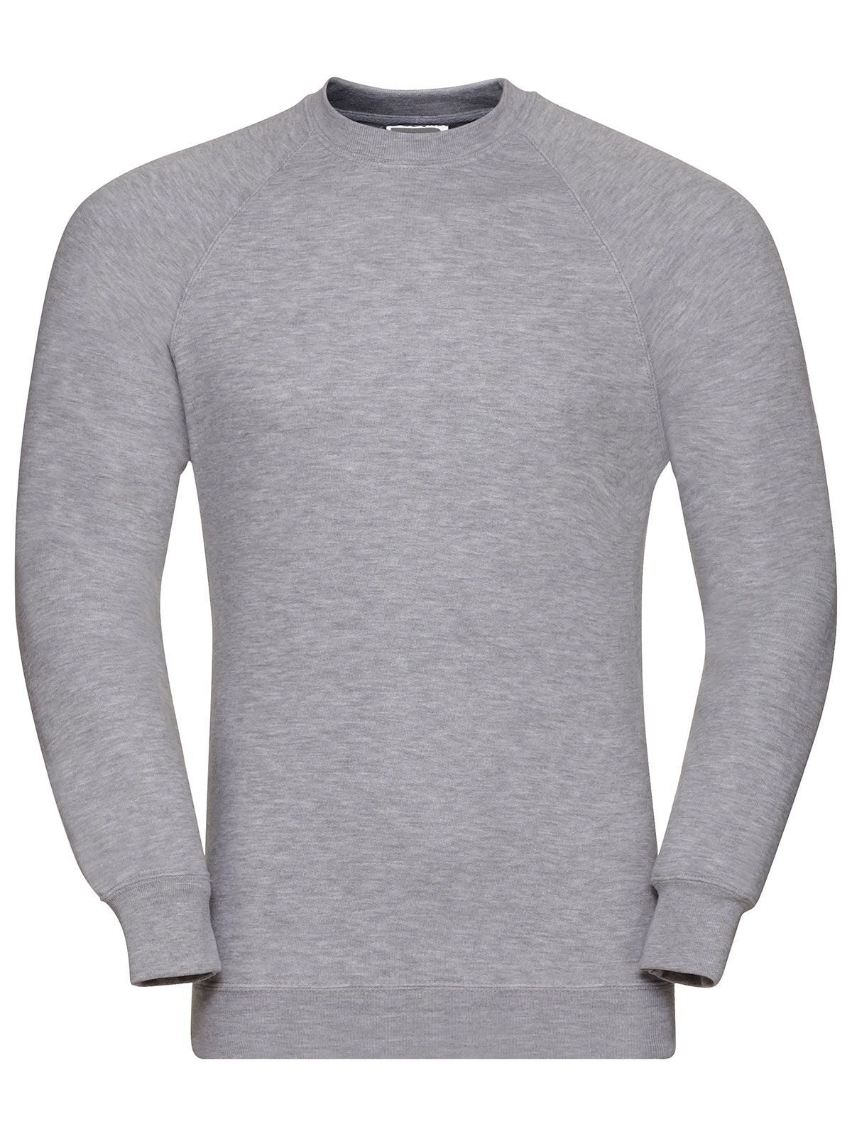 Adults' Classic Sweatshirt Herren Sweatshirt / Hoodie – Russell – Farbe light oxford – individuell veredelbar